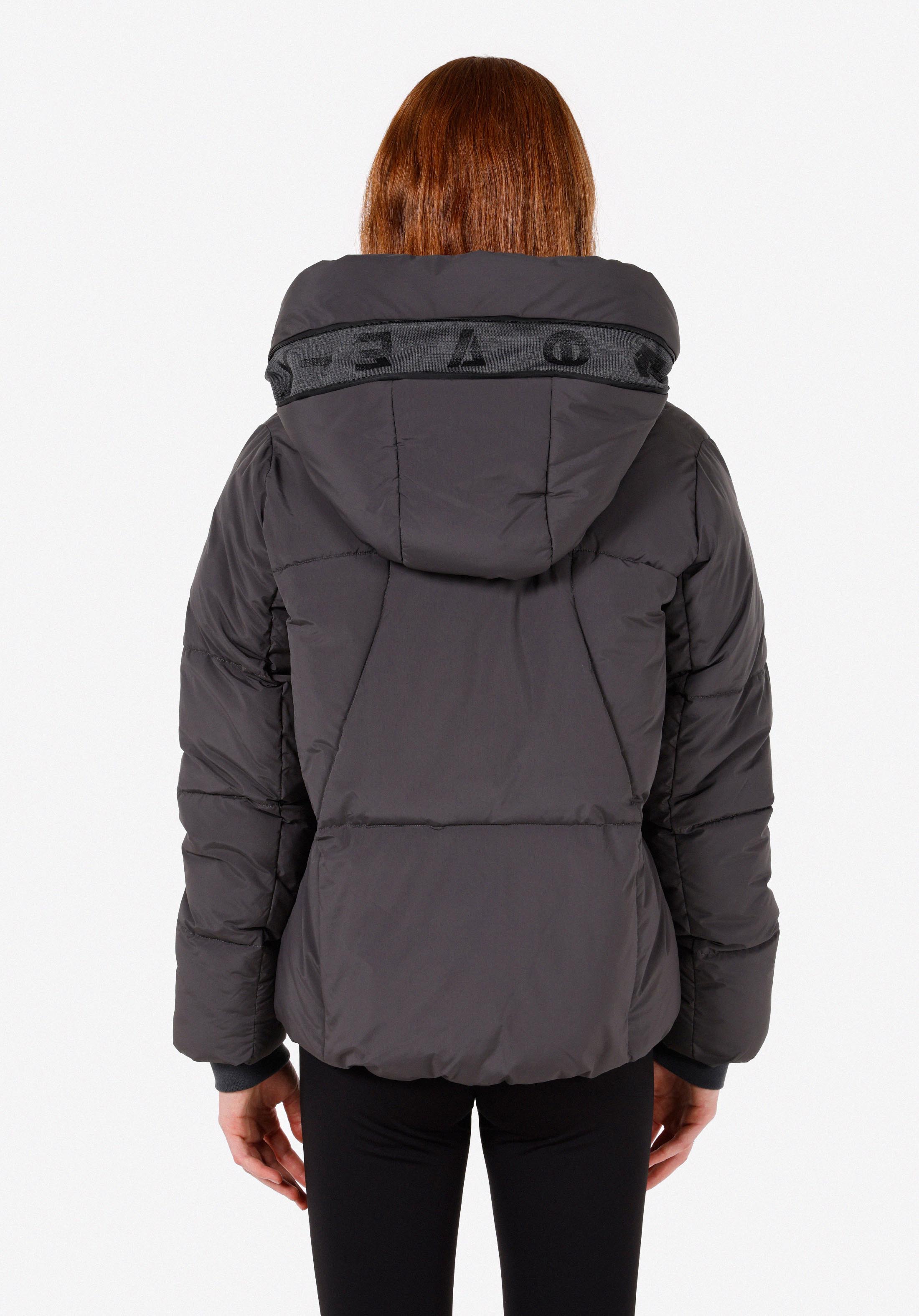 Regular Fit Kapüşonlu    Kadın Antrasit Mont