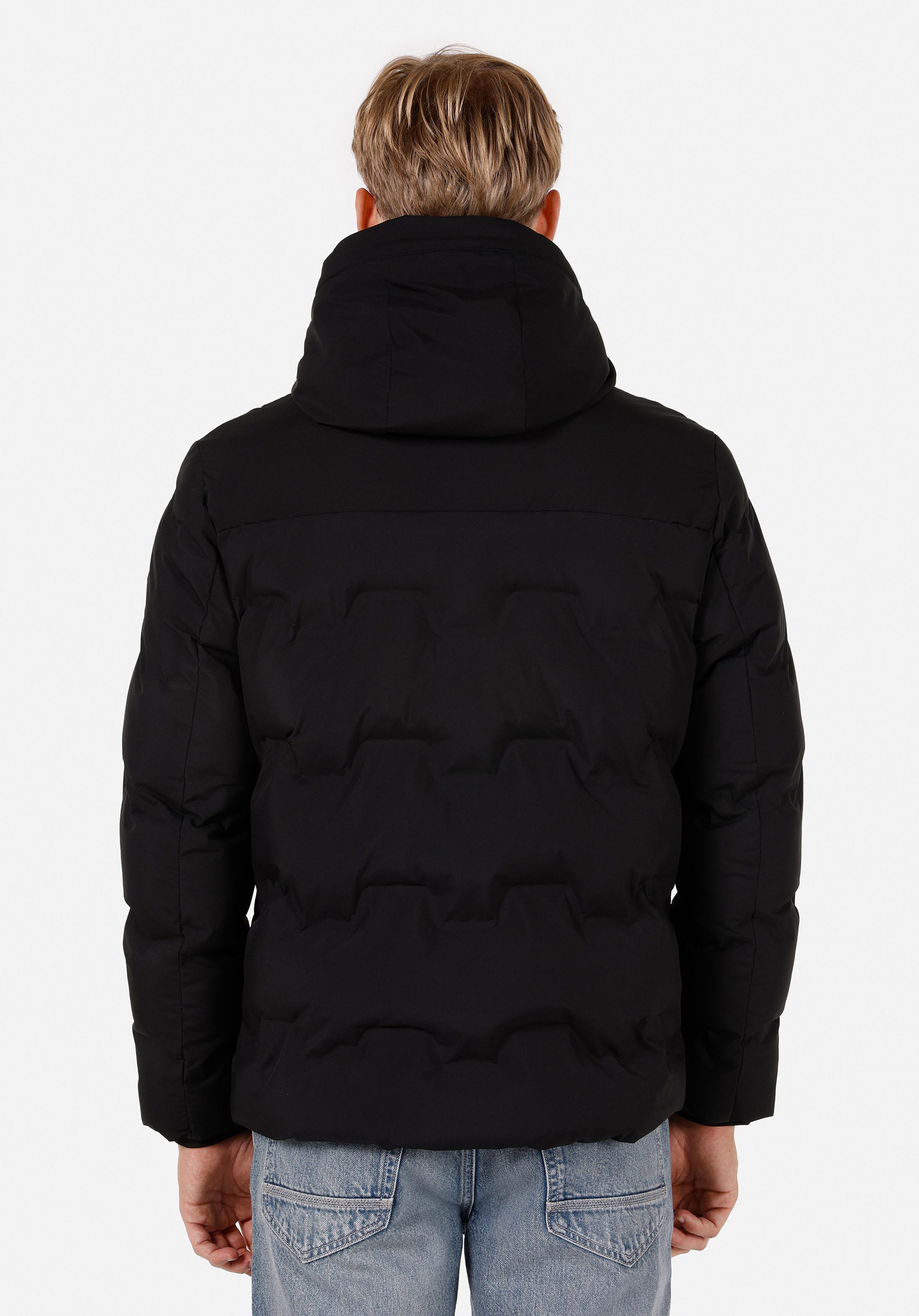 Regular Fit     Erkek Siyah Mont