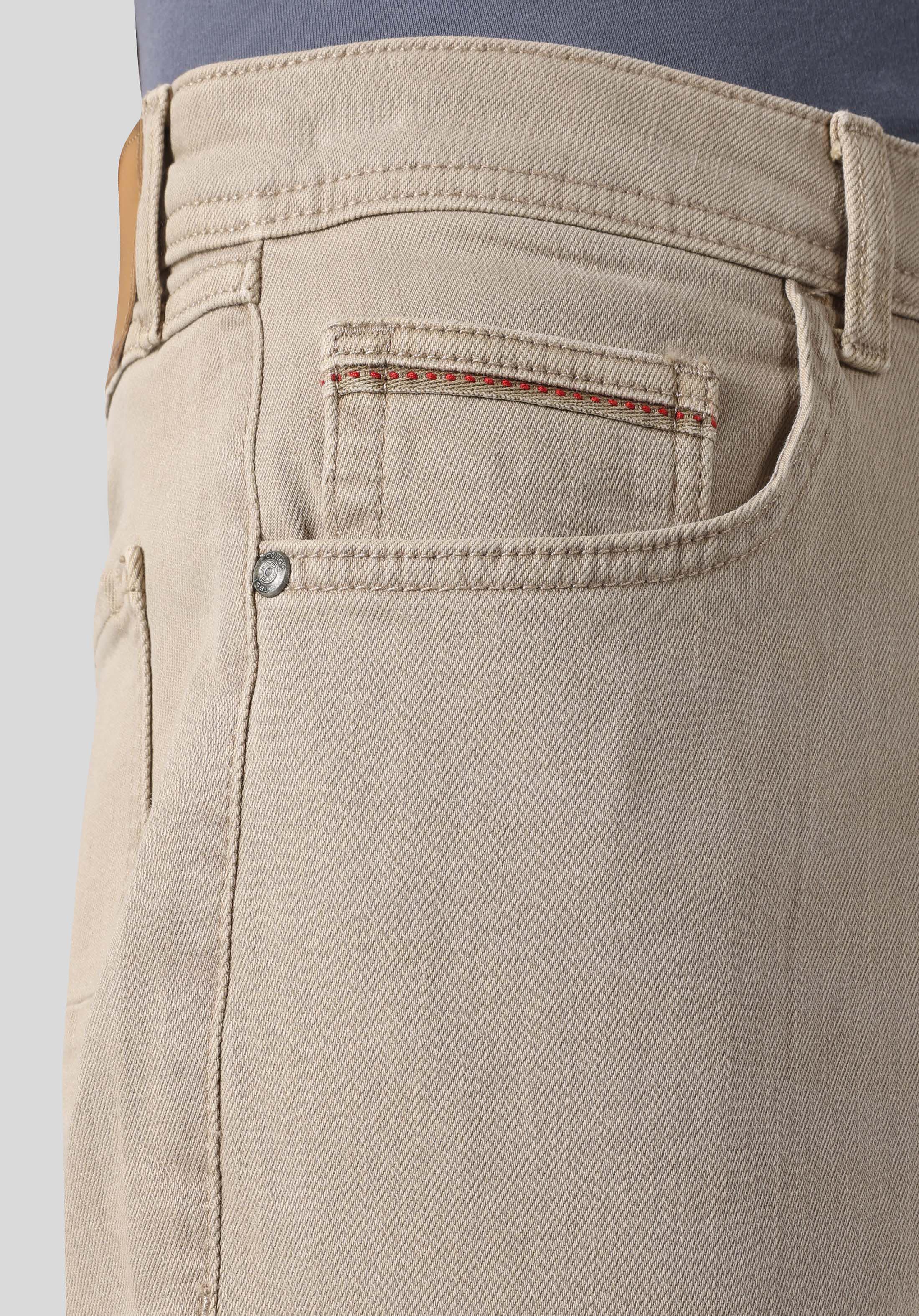 Straight Fit Orta Bel Düz Paça Erkek Bej  Pantolon