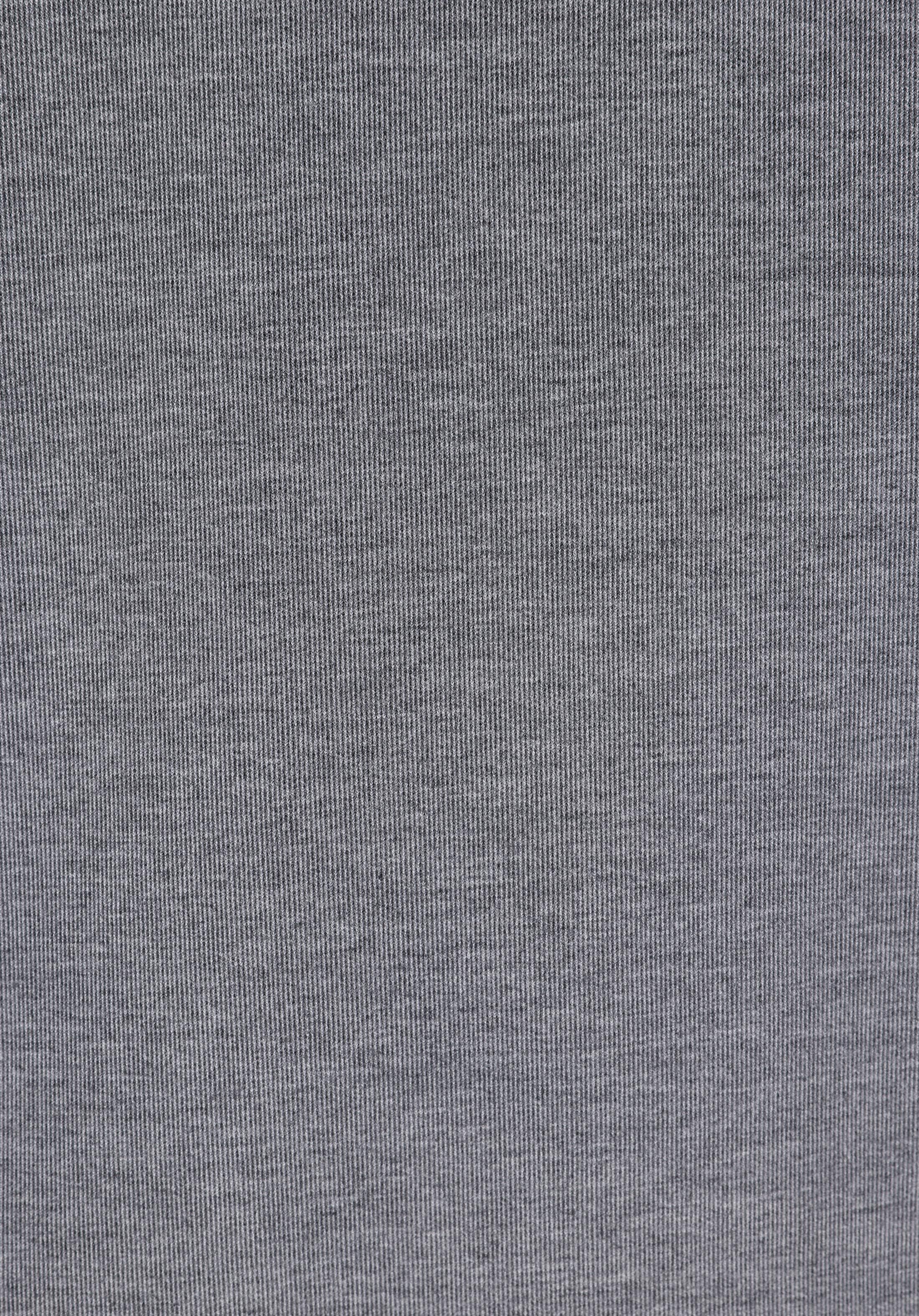 Regular Fit Kapüşonlu Baskılı Kadın Gri Sweatshirt