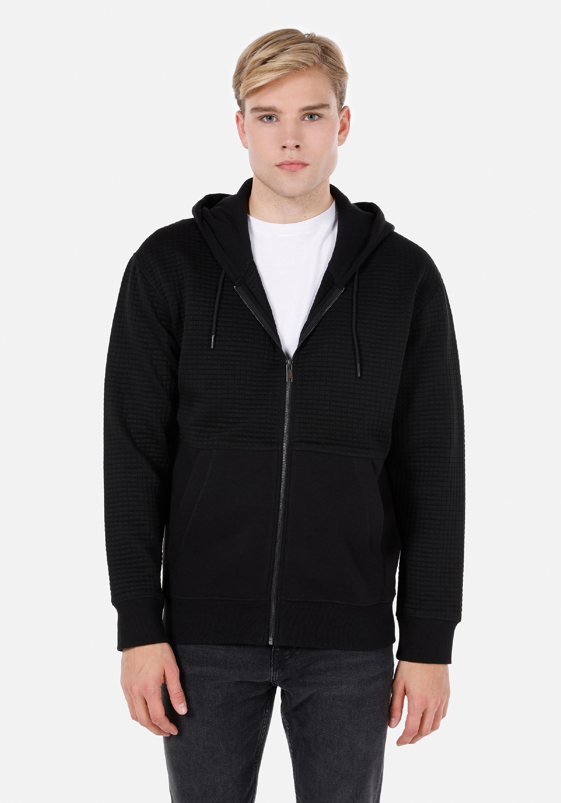 Comfort Fit   Erkek Siyah Sweatshirt