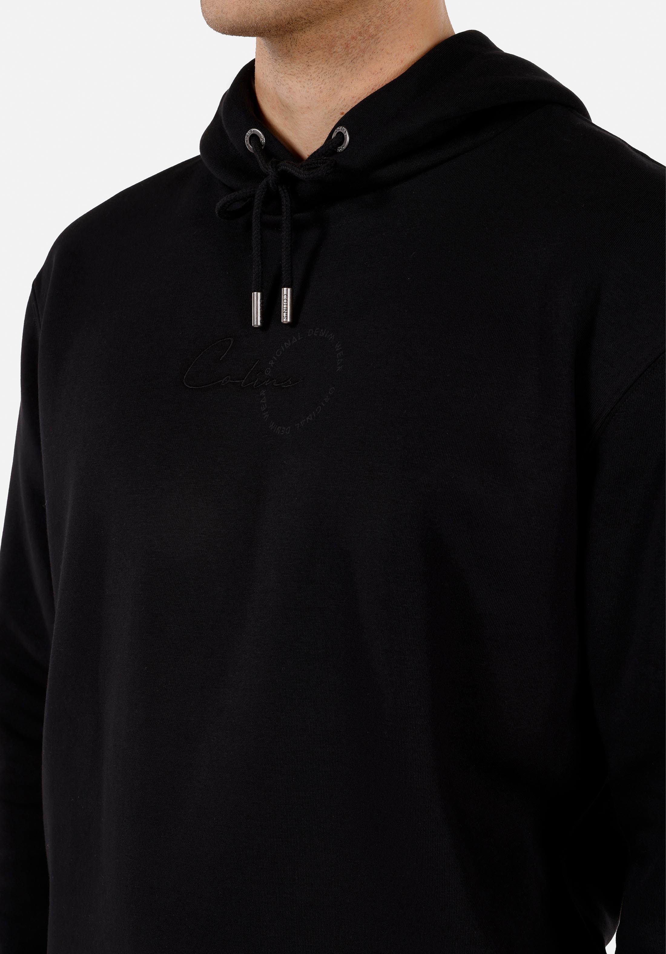 Comfort Fit   Erkek Siyah Sweatshirt