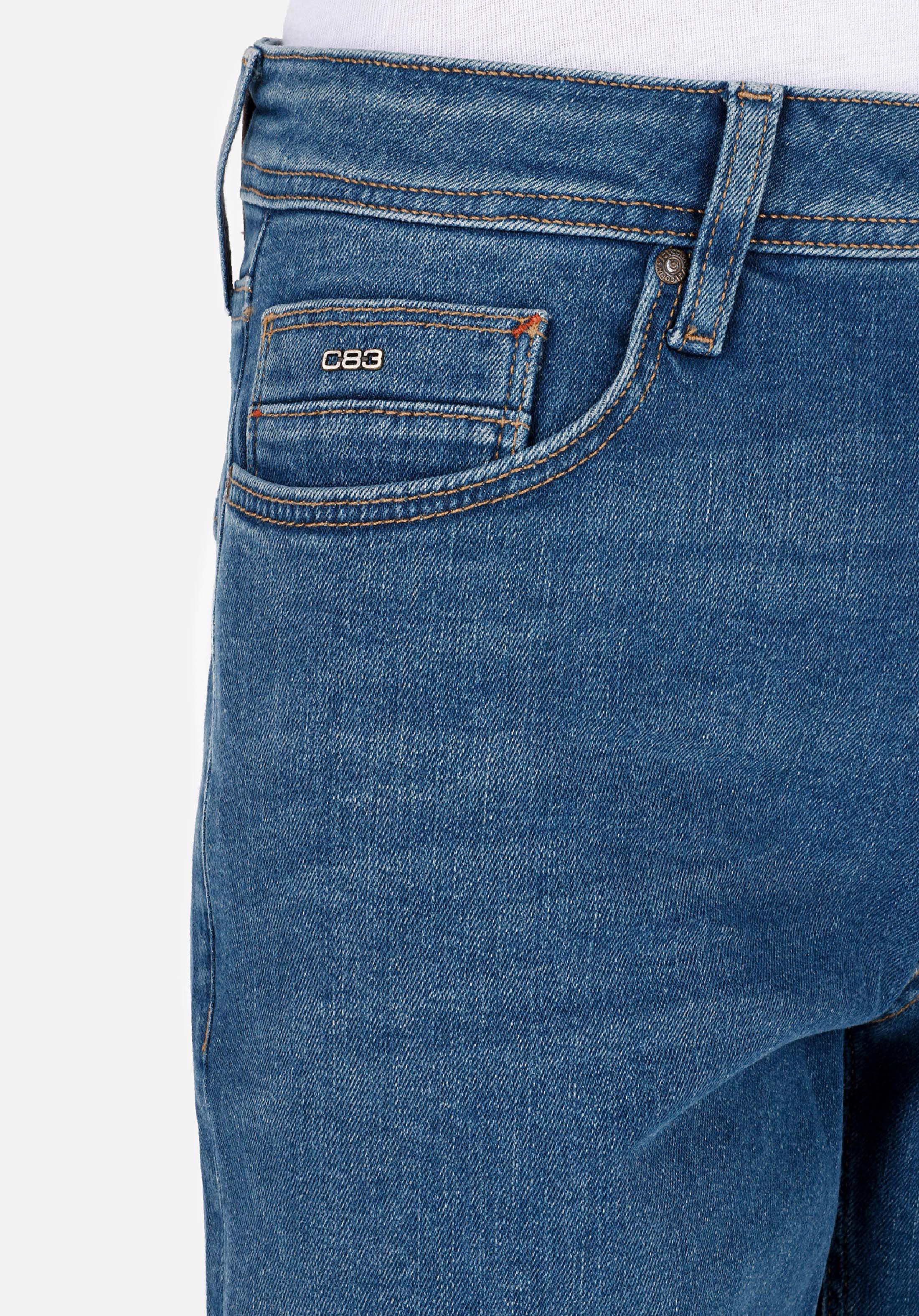 Straight Fit Düşük Bel  Erkek Koyu İndigo Jean Şort