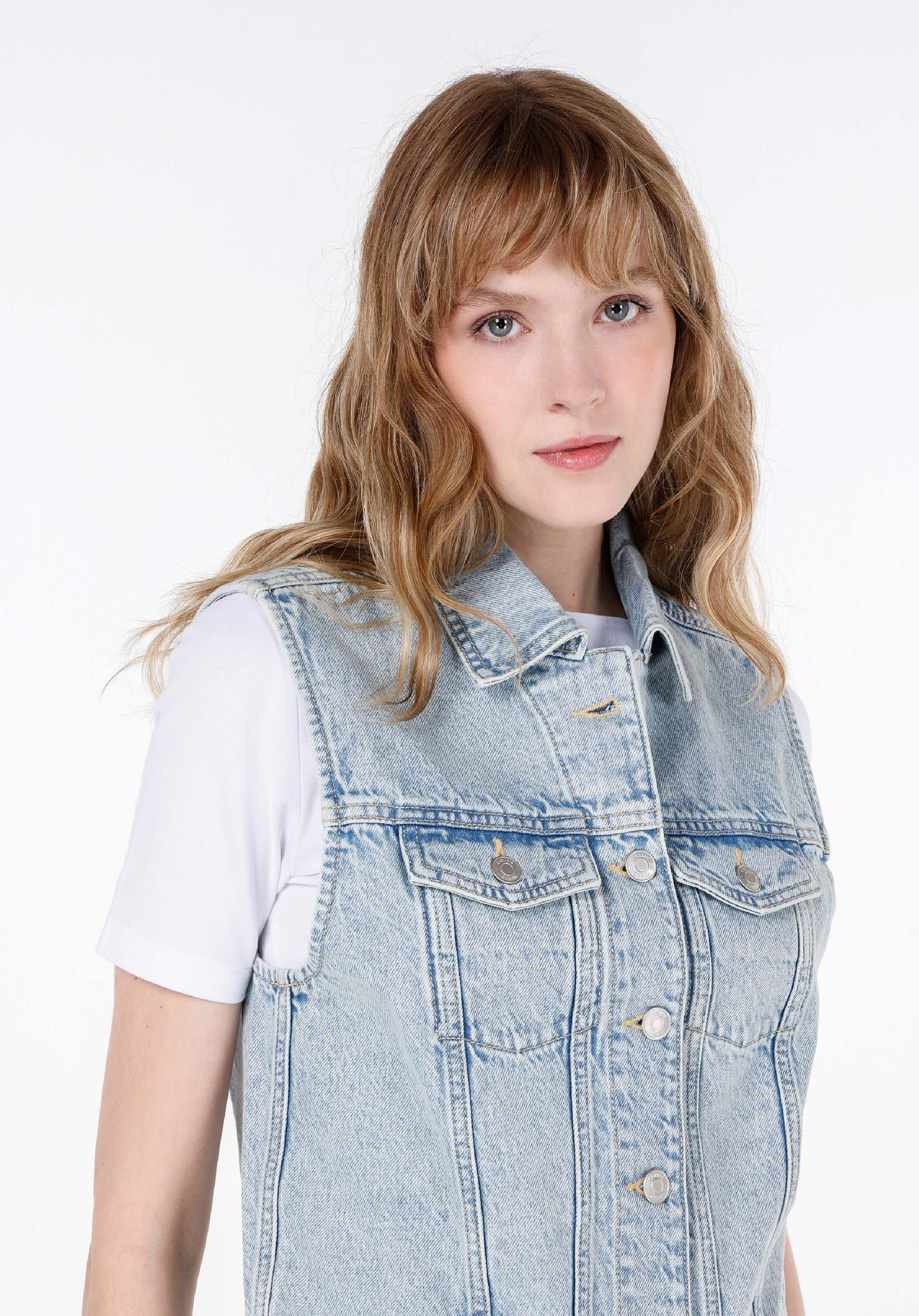 Regular Fit     Kadın Mavi Yelek