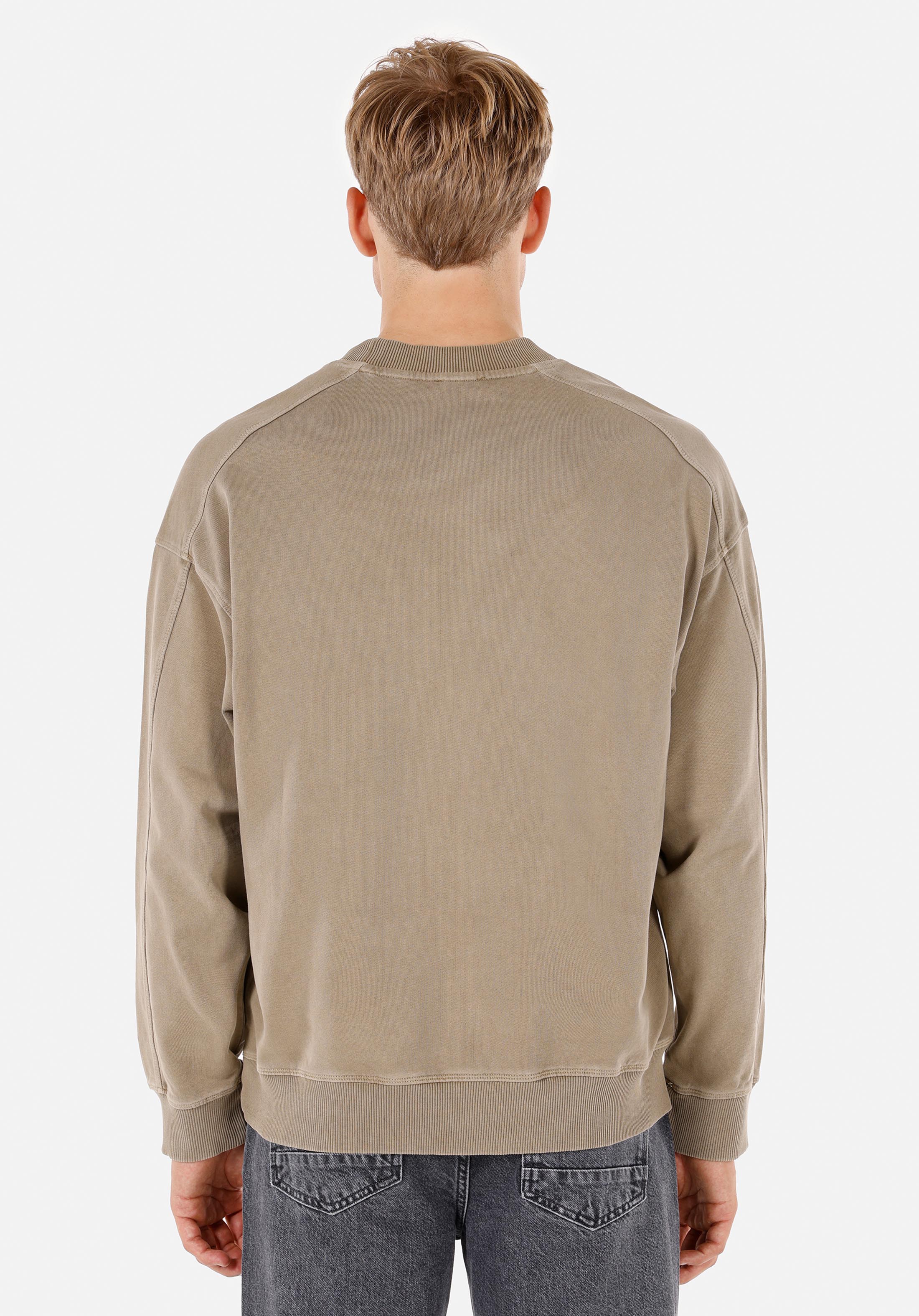 Oversize Fit   Erkek Gri Sweatshirt