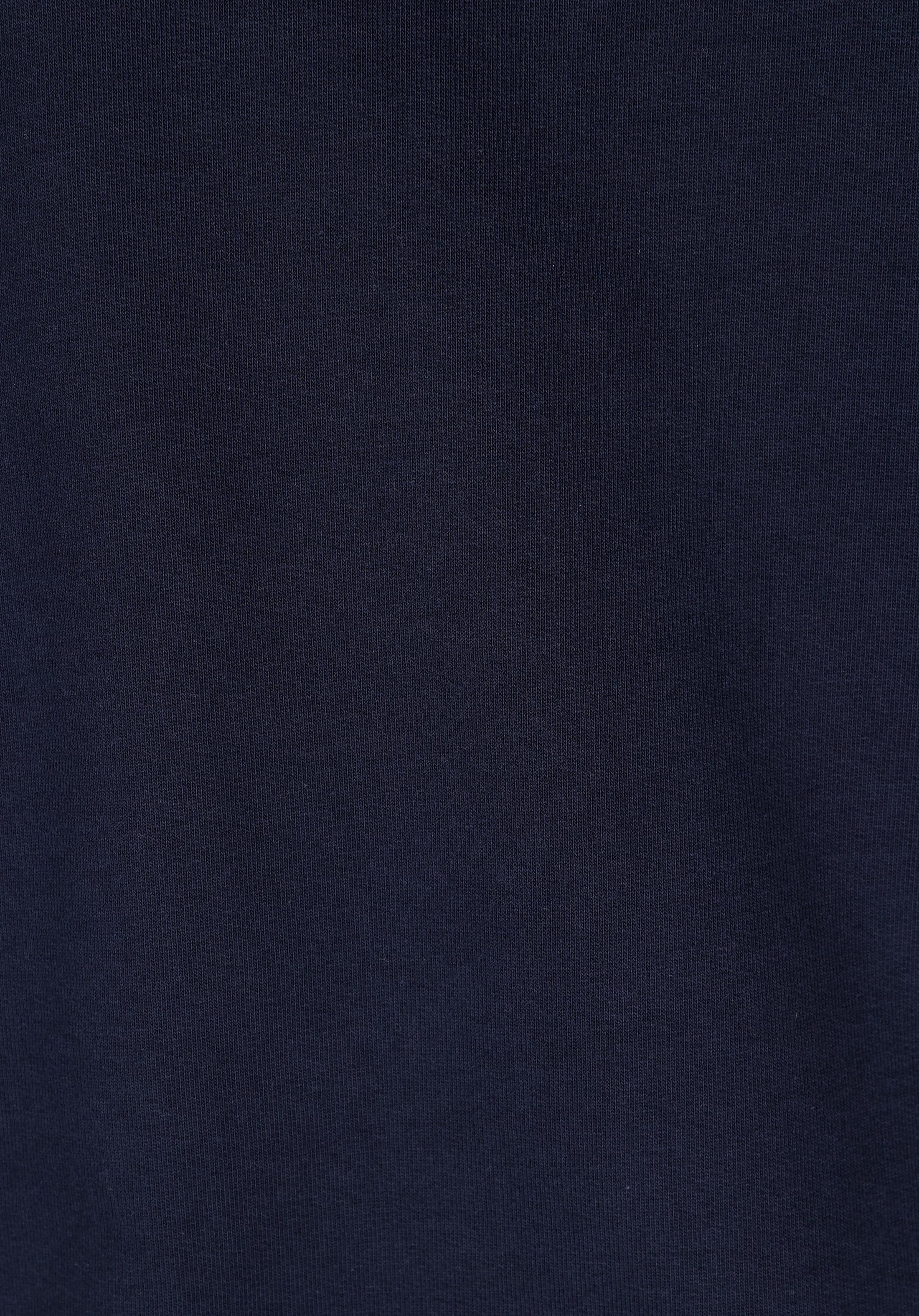 Regular Fit Polo Yaka Düz Kadın Lacivert Sweatshirt