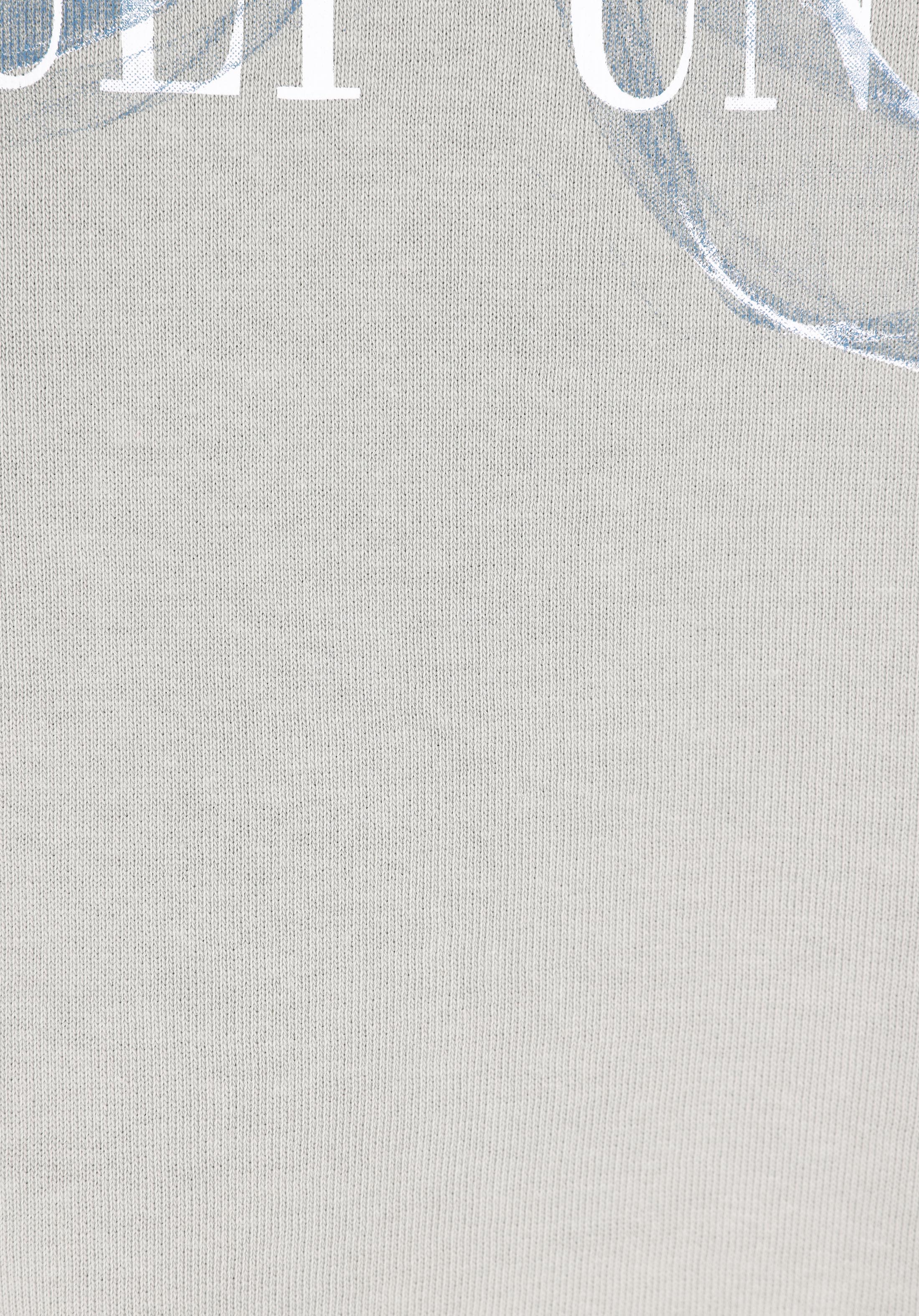 Regular Fit Yuvarlak Yaka Baskılı Kadın Yeşil Sweatshirt