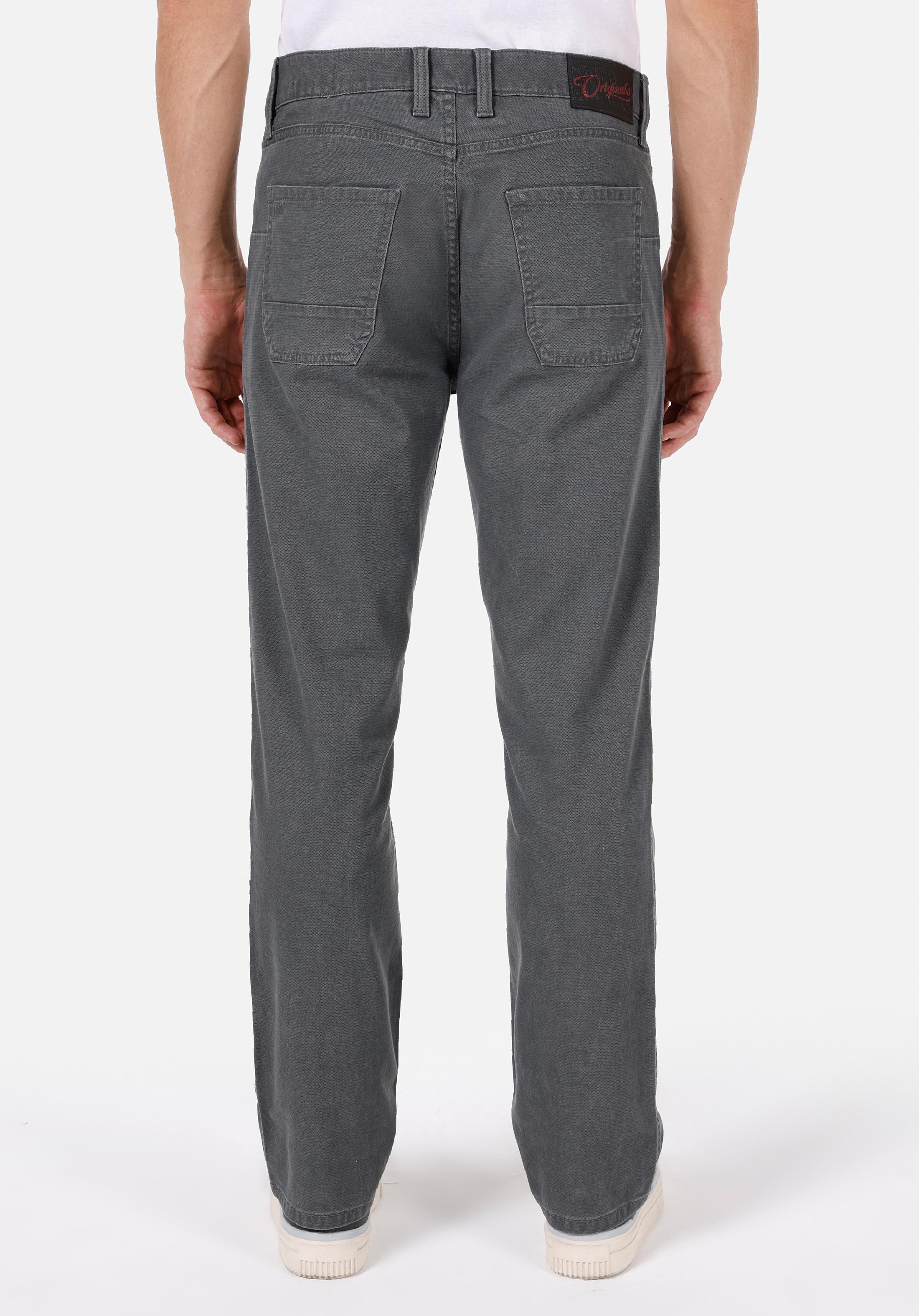 Regular Fit Orta Bel Uzun Paça Erkek Antrasit  Pantolon