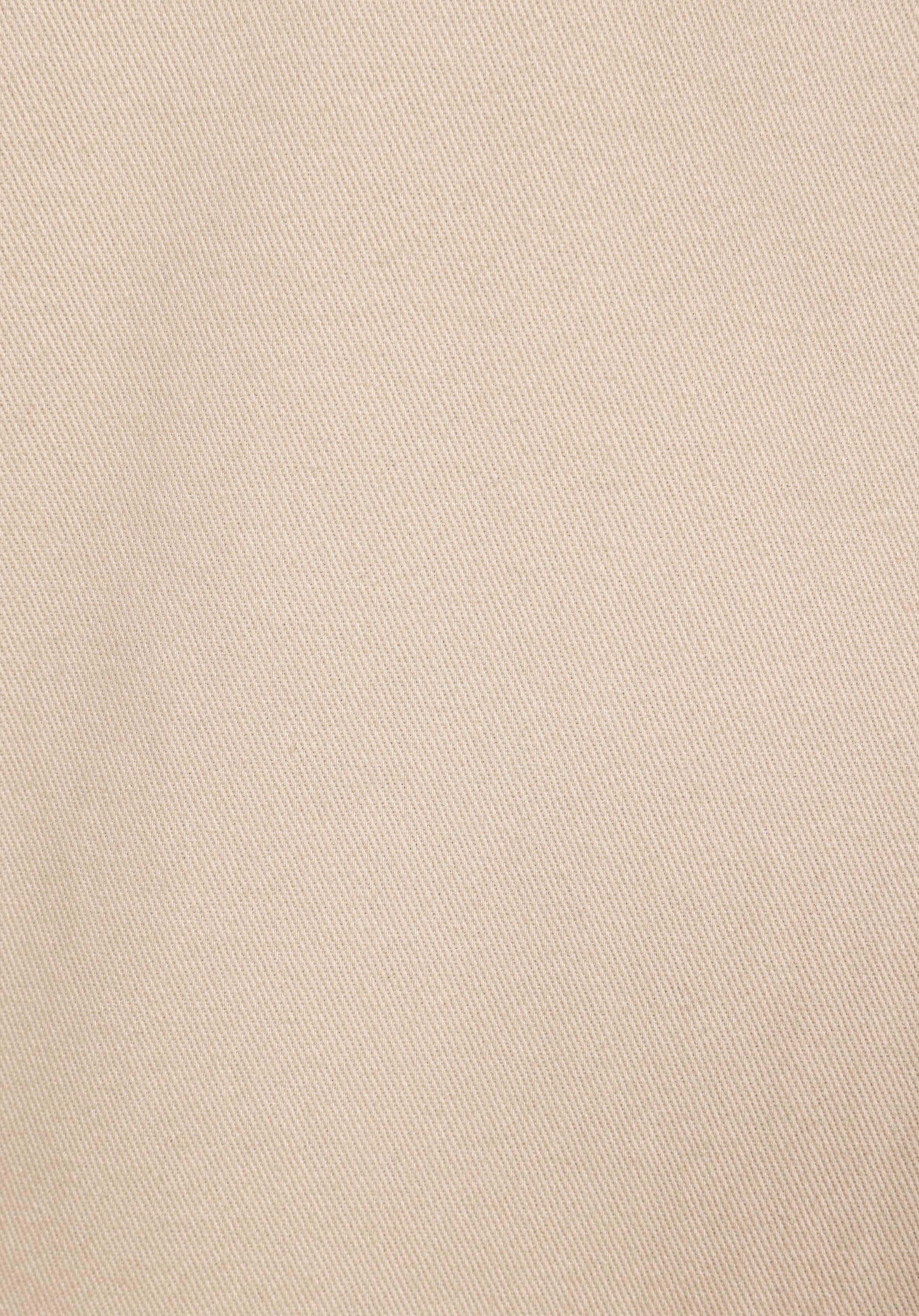 Comfort Fit Shirt Neck Düz Erkek Bej Uzun Kol Gömlek