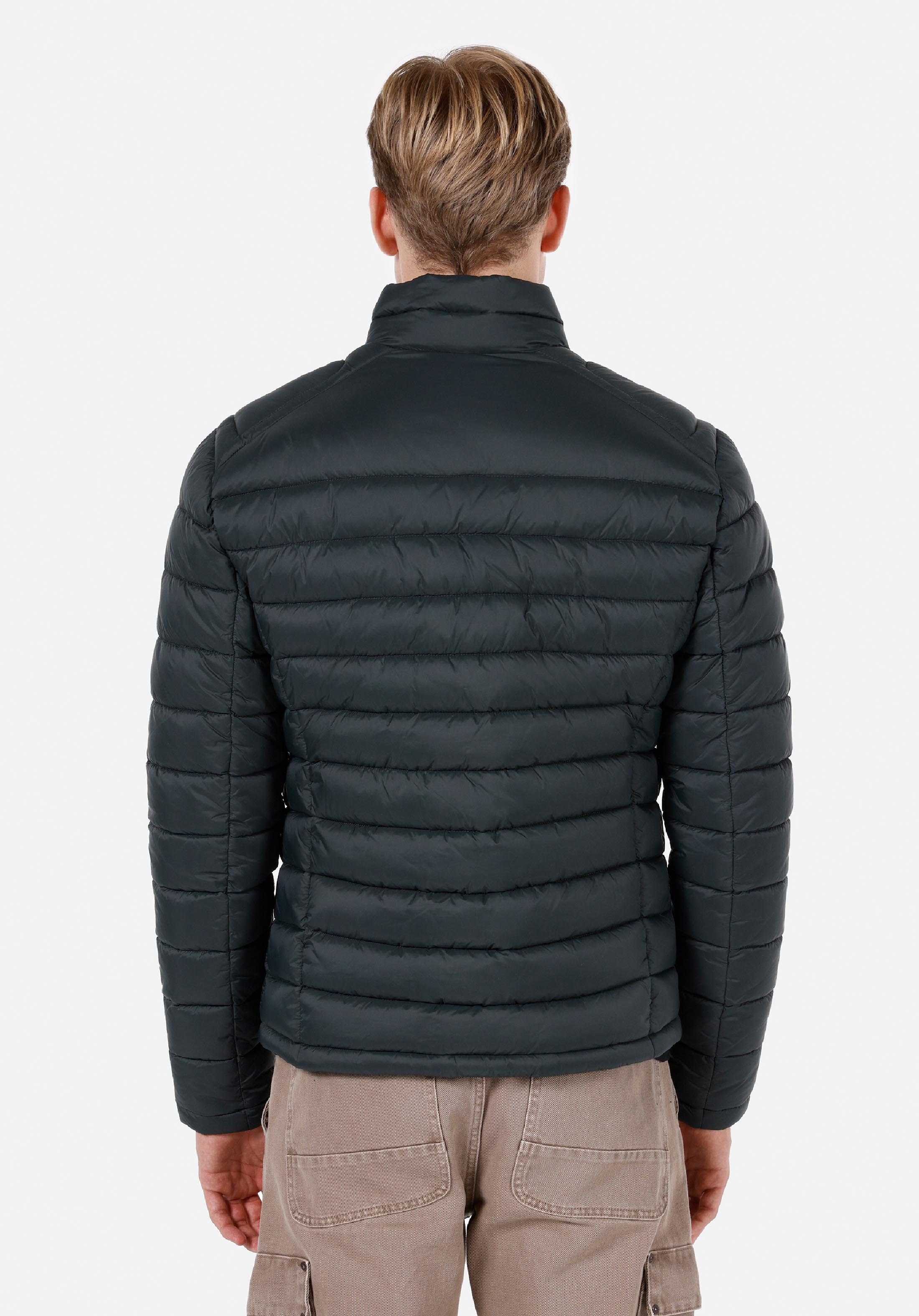 Slim Fit     Erkek Yeşil Mont