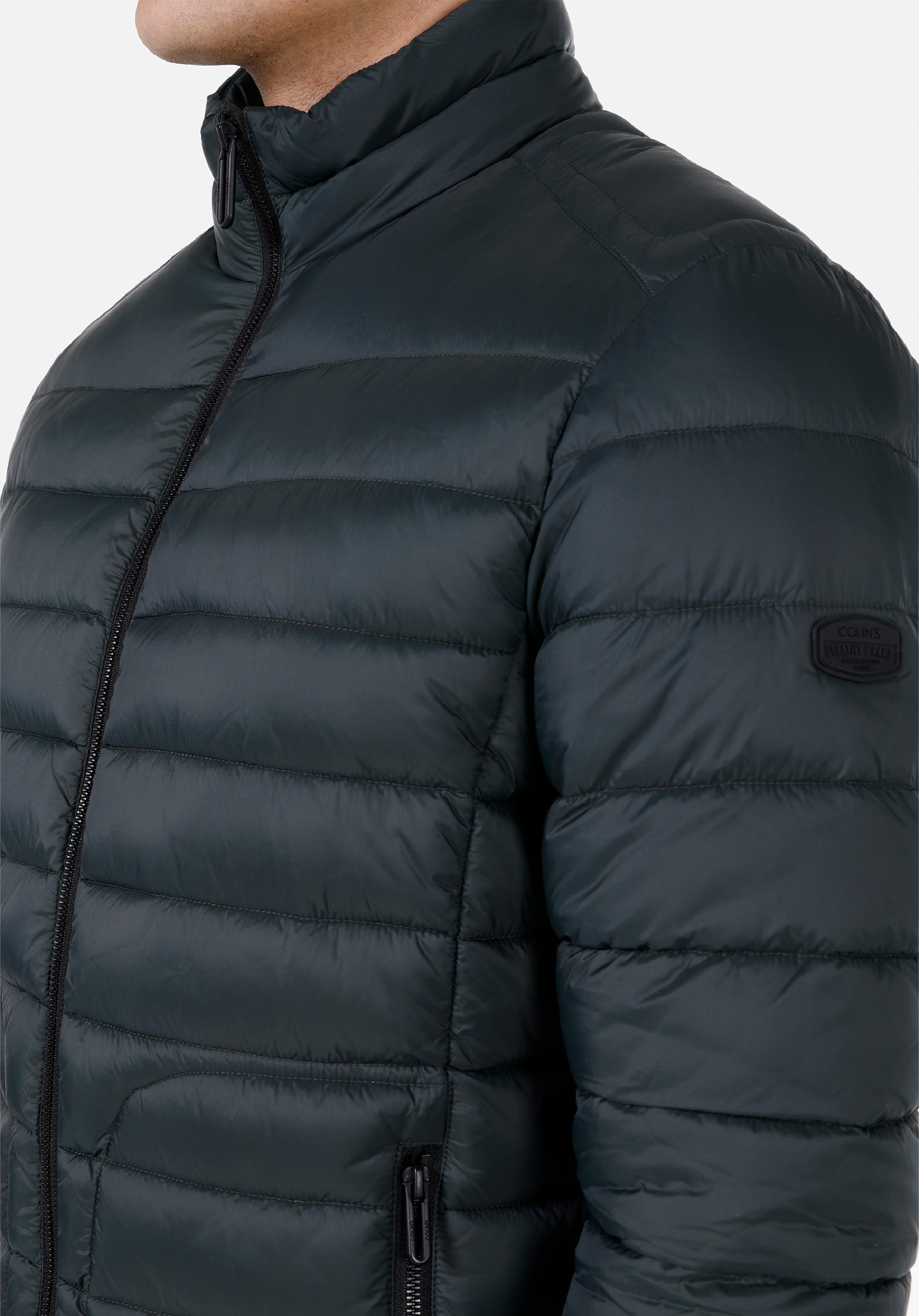 Slim Fit     Erkek Yeşil Mont