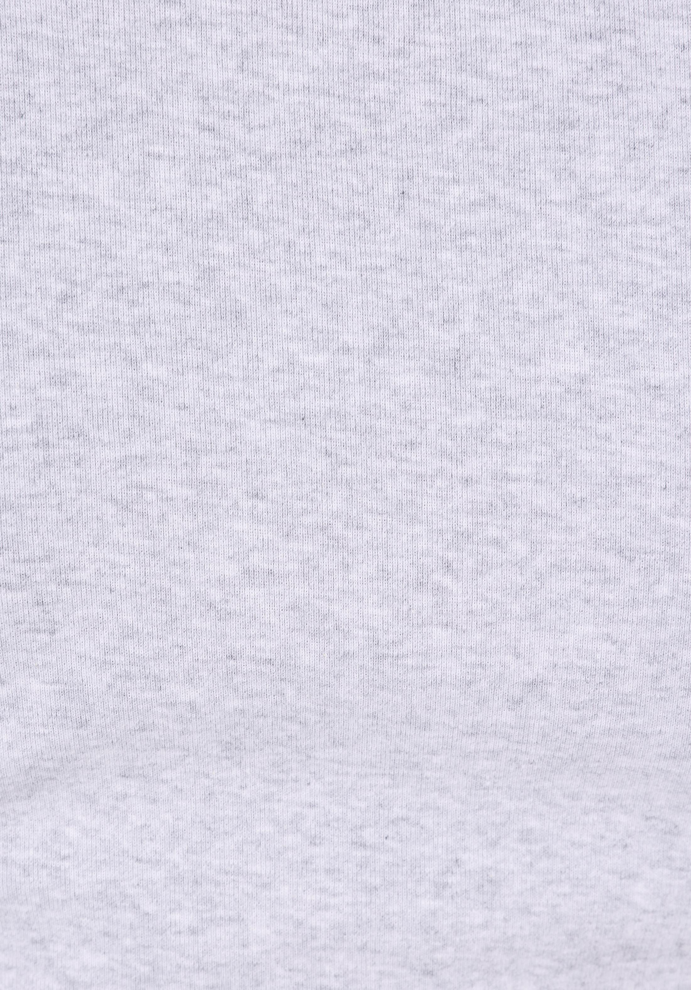 Slim Fit Yuvarlak Yaka Baskılı Kadın Gri Kısa Kol Tişört