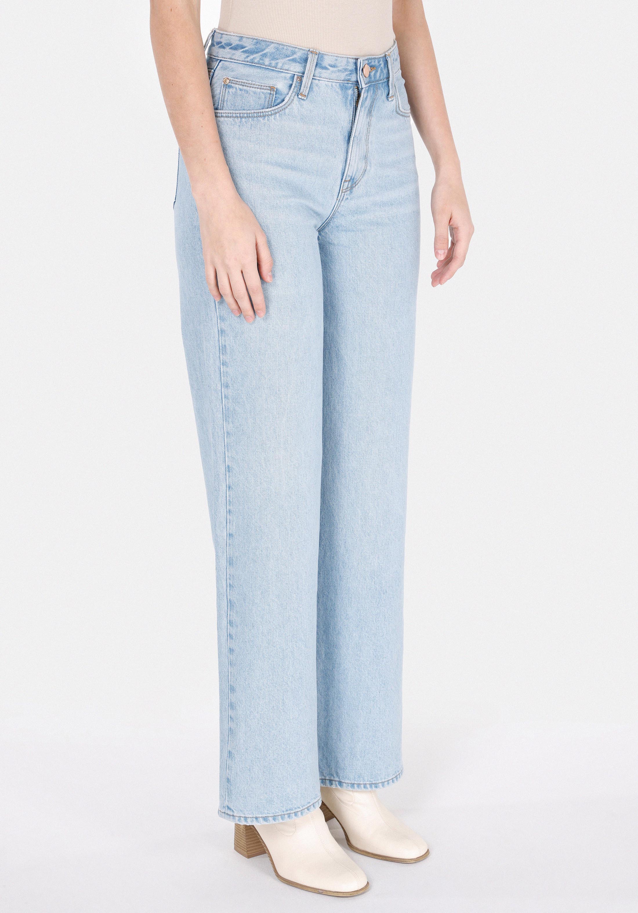 Regular Fit   Kadın İndigo Jean Pantolon