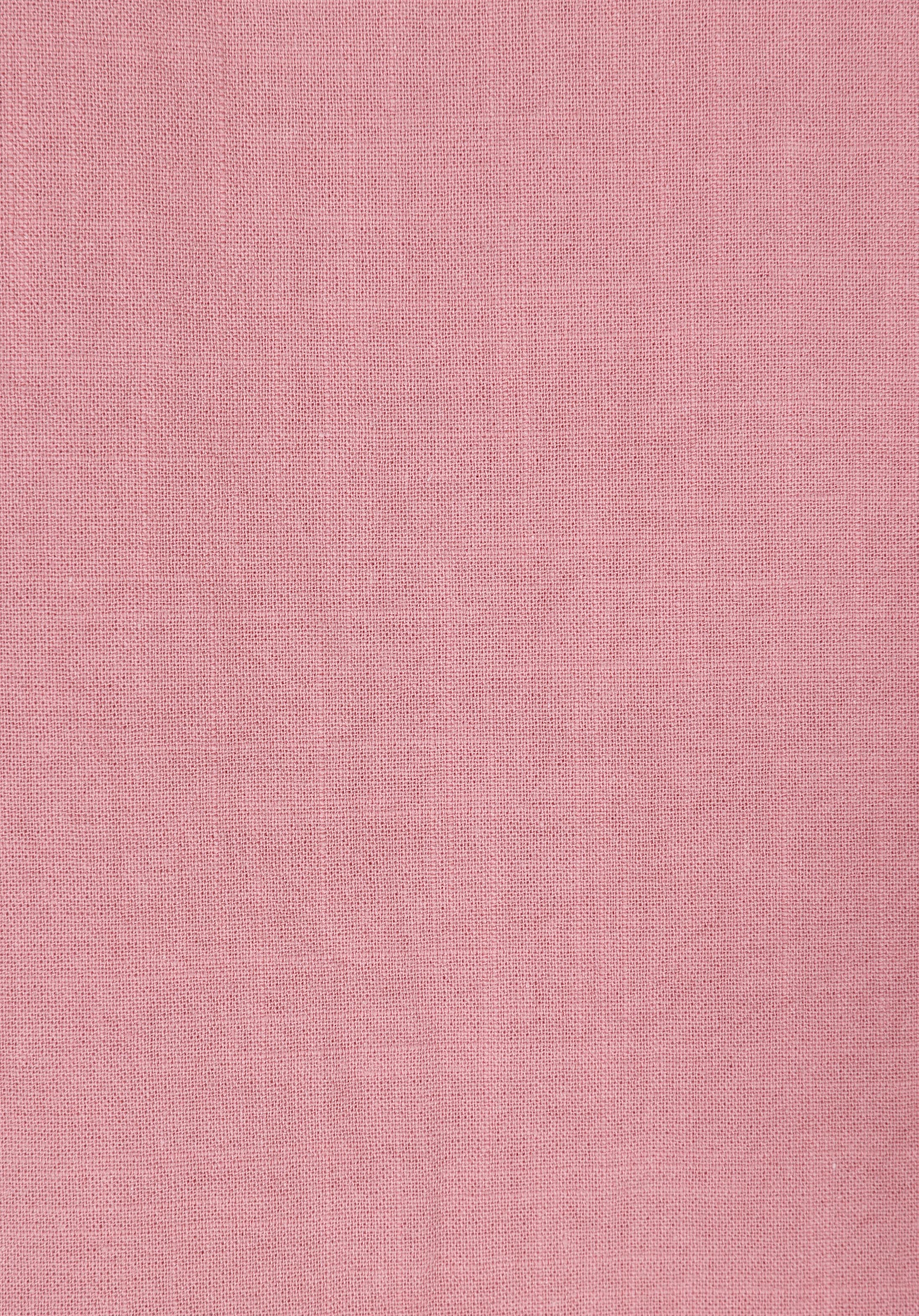 Regular Fit Shirt Neck Düz Erkek Pembe Uzun Kol Gömlek