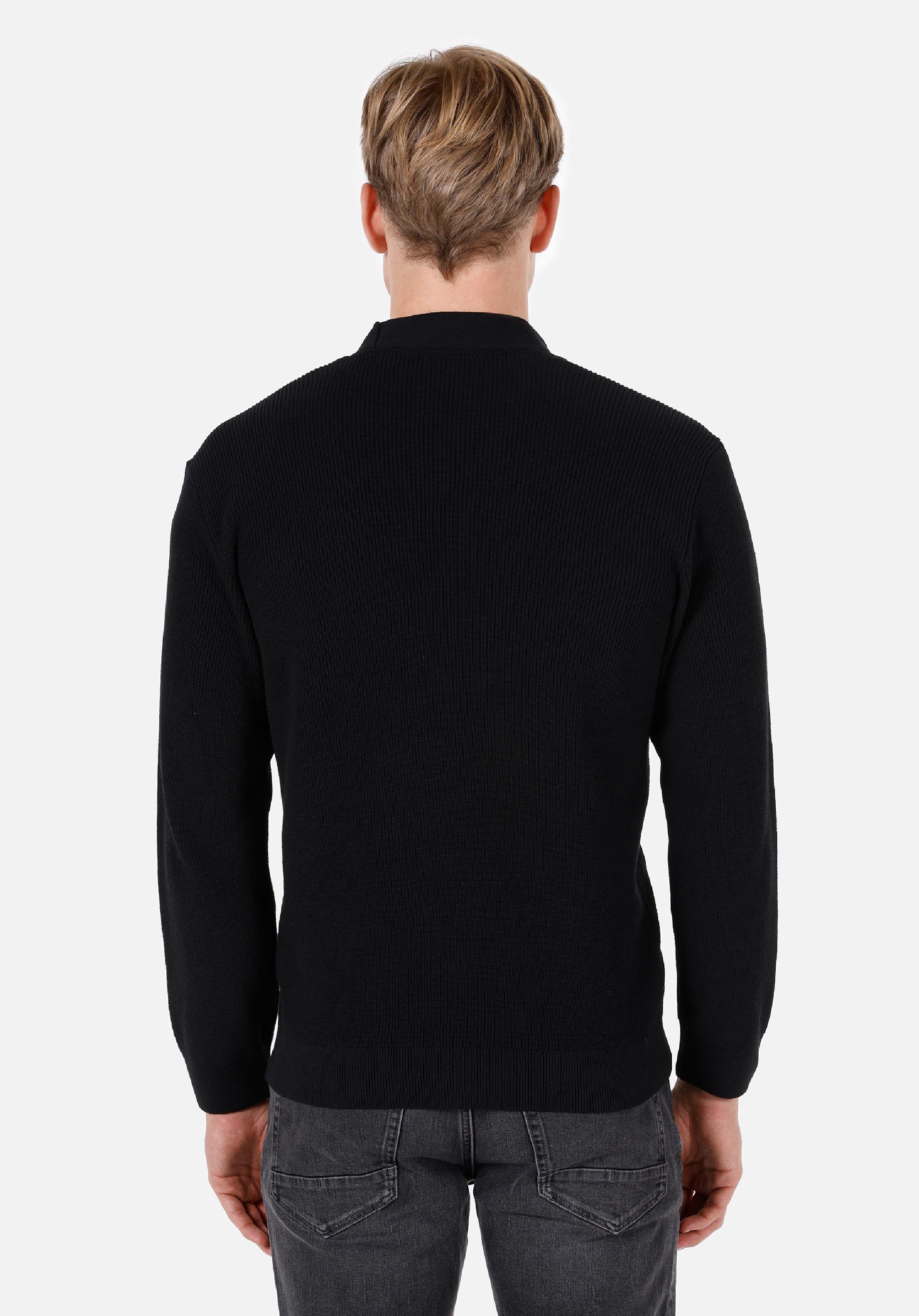 Comfort Fit   Erkek Siyah Hırka