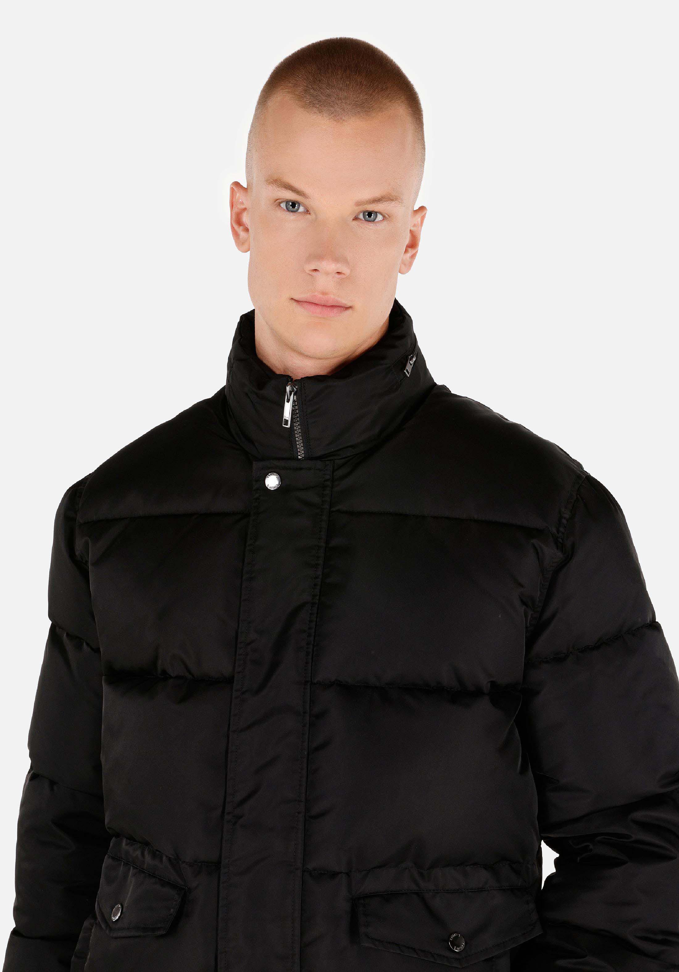 Regular Fit     Erkek Siyah Mont