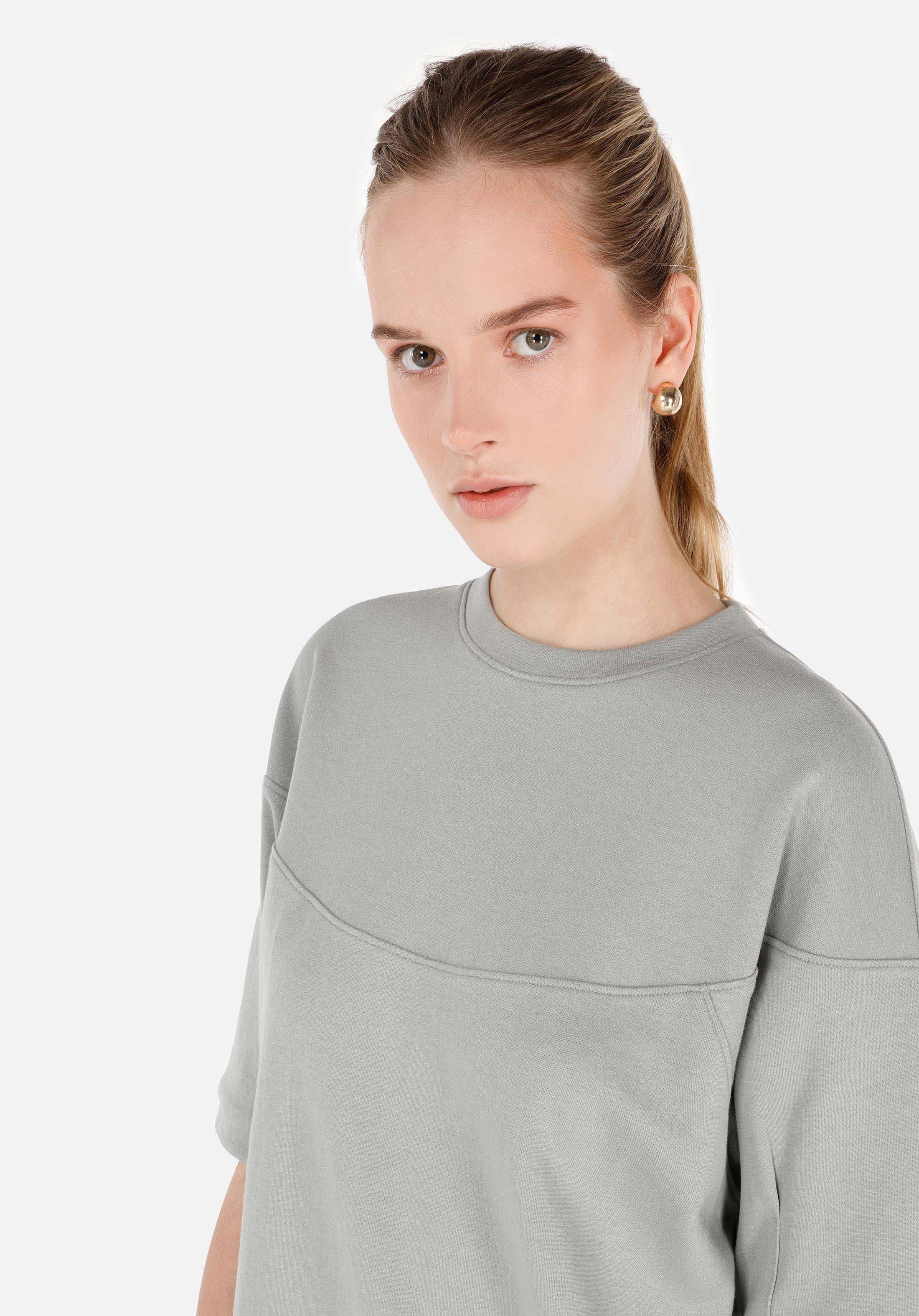 Regular Fit Yuvarlak Yaka Düz Kadın Yeşil Kısa Kol Tişört