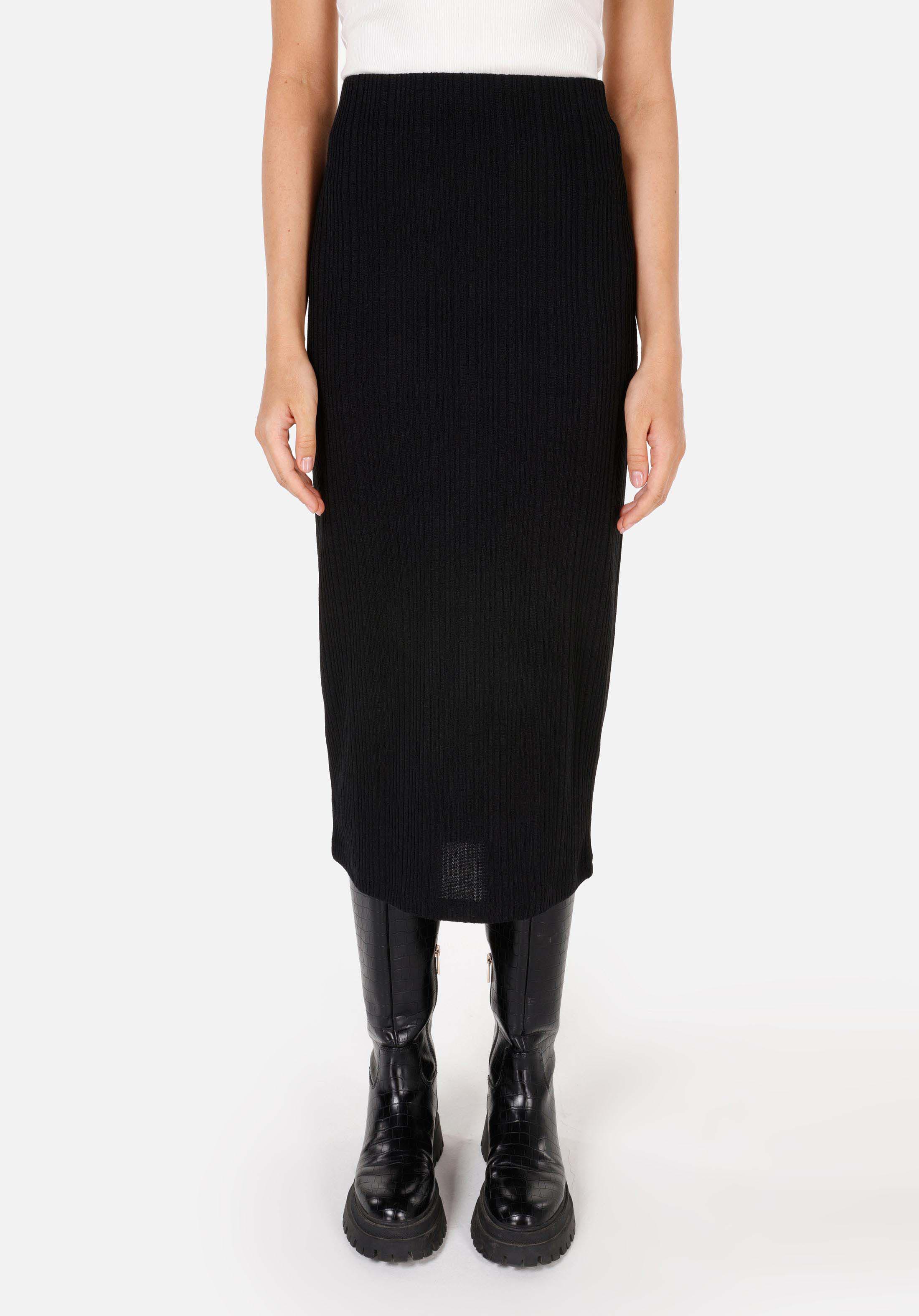 Slim Fit   Kadın Siyah Etek