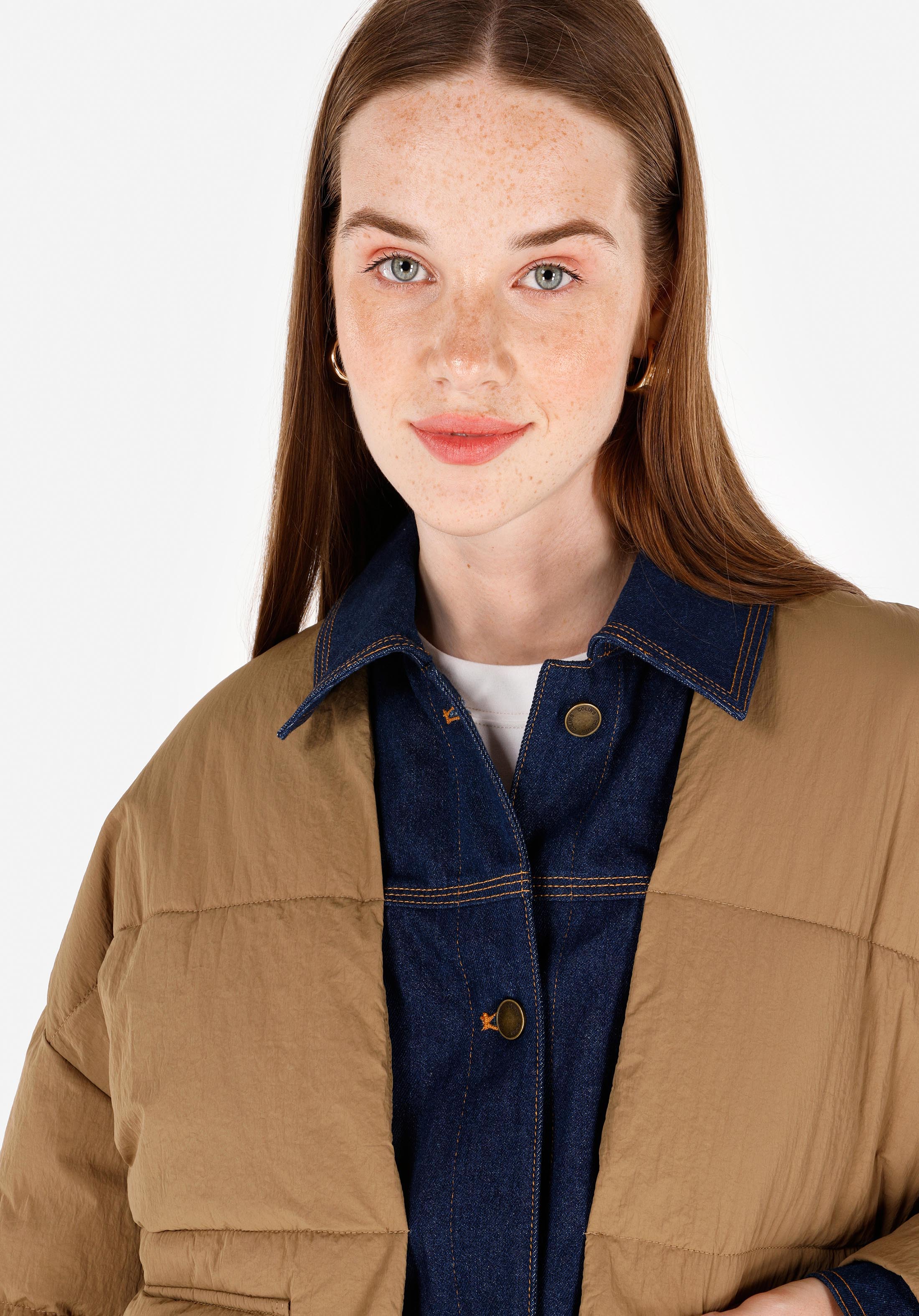 Regular Fit Shirt Neck    Kadın  Mont