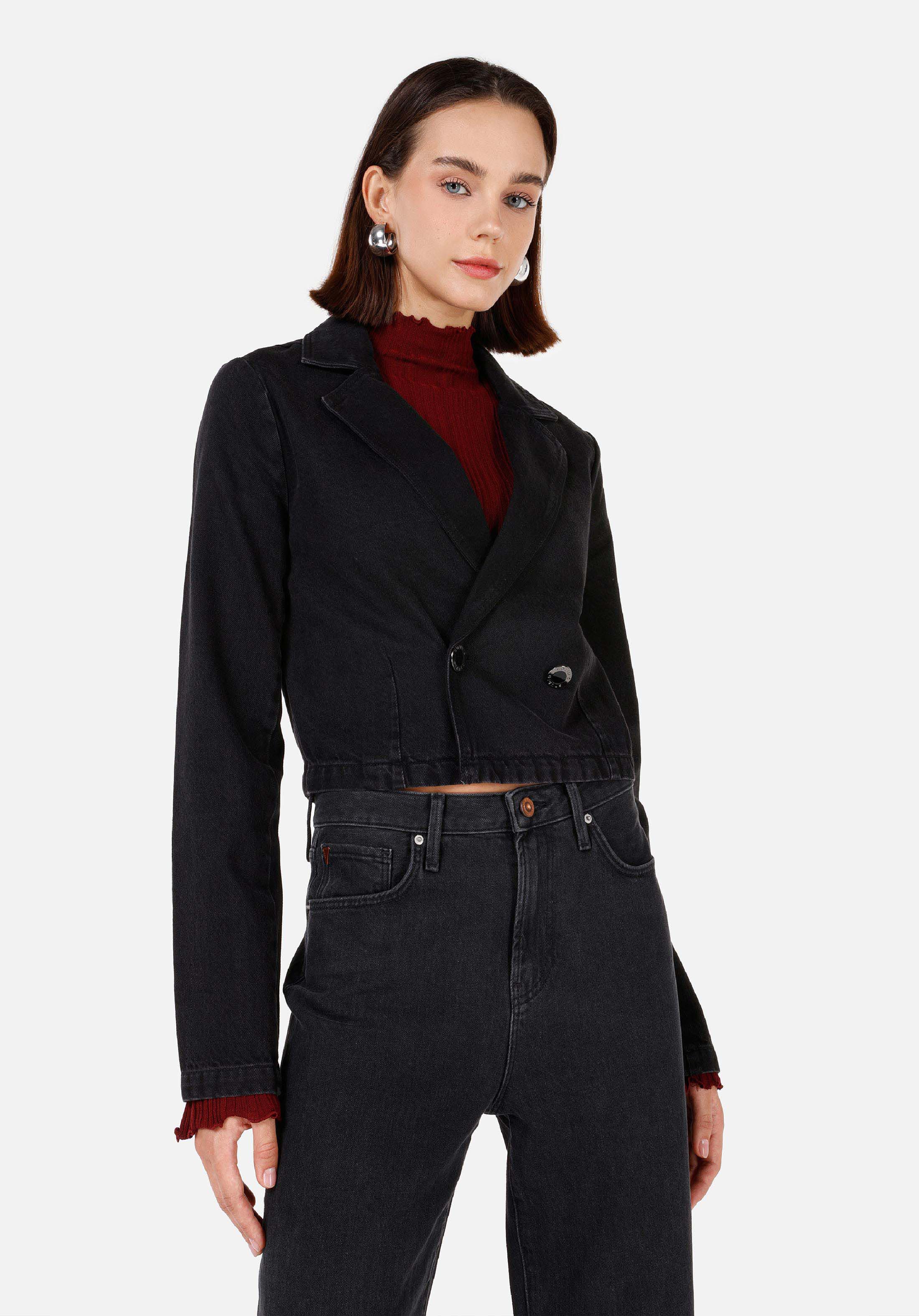 Slim Fit    Kadın Mavi Ceket