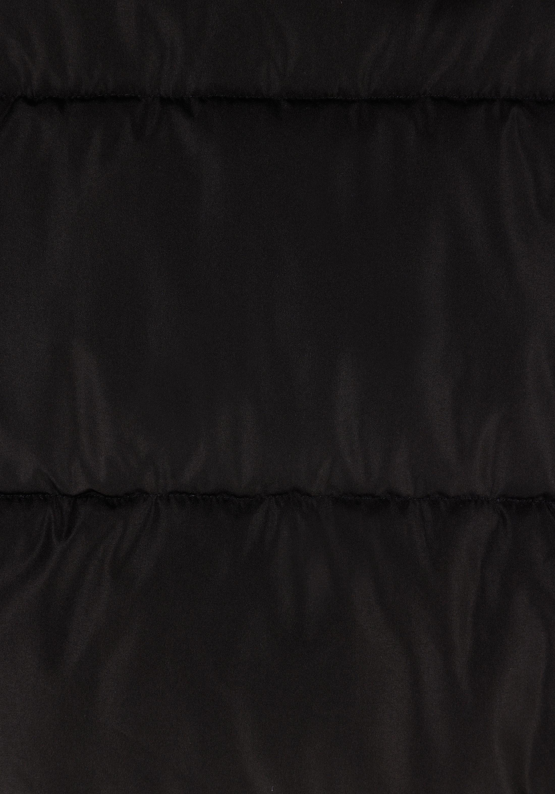 Regular Fit Kapüşonlu Fermuarlı Astarlı  Kadın Siyah Mont