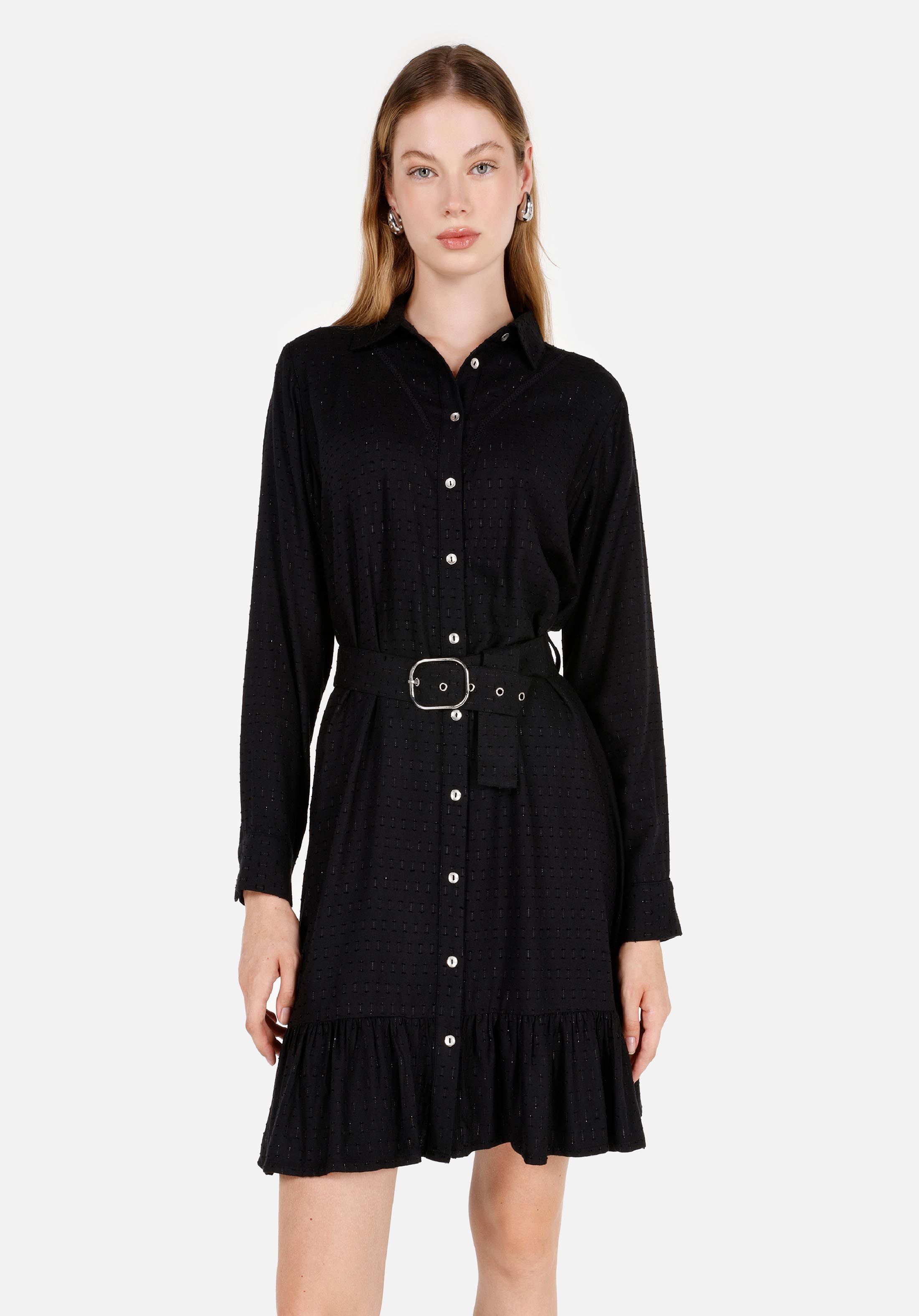 Regular Fit  Kadın Siyah  Elbise