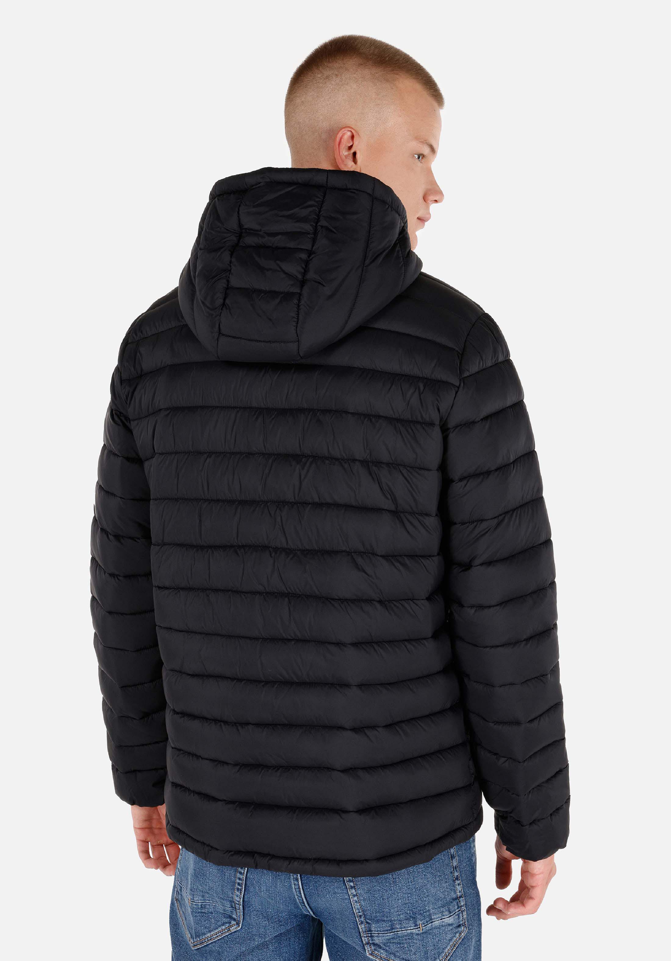 Slim Fit     Erkek Siyah Mont