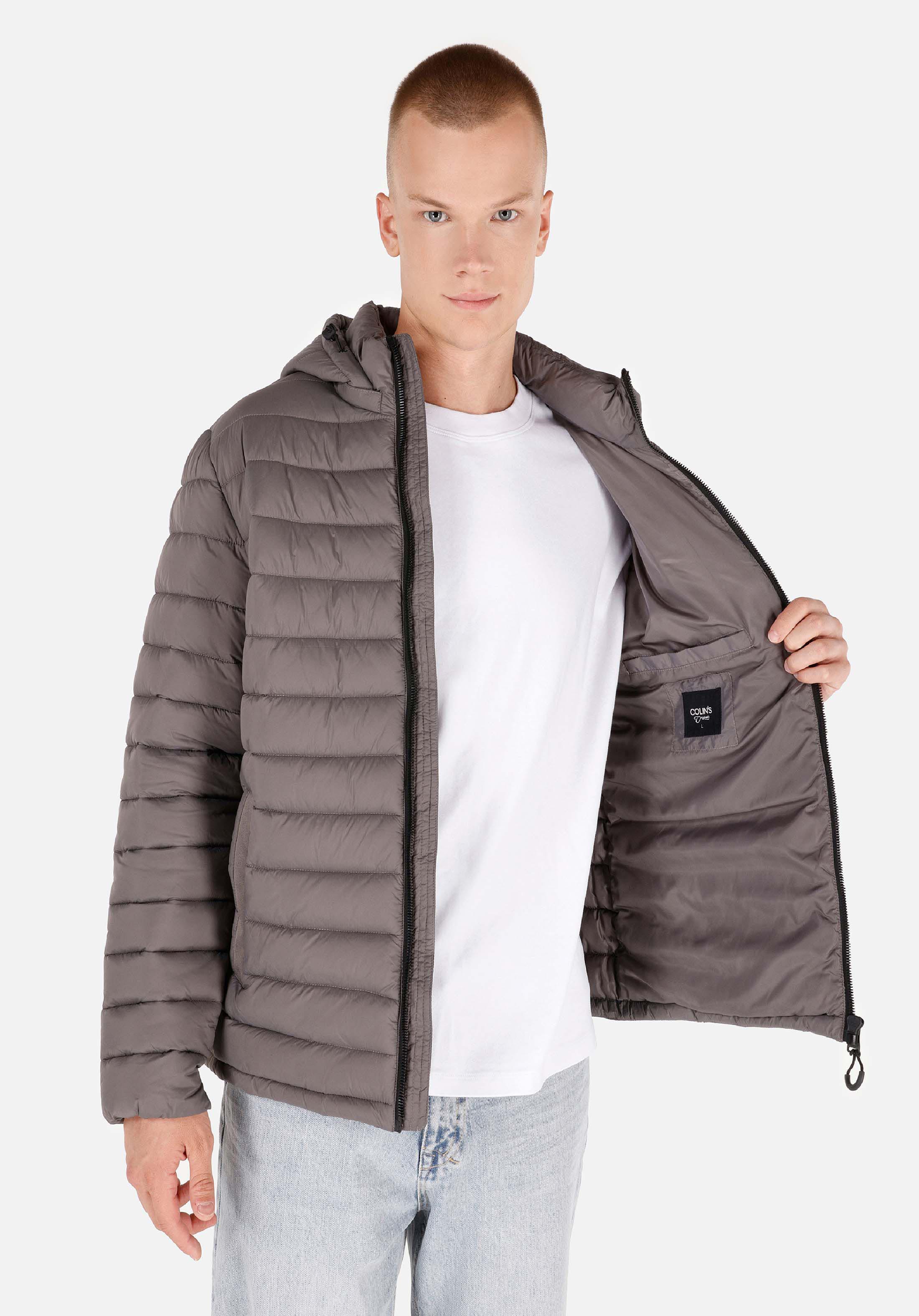 Slim Fit     Erkek Gri Mont