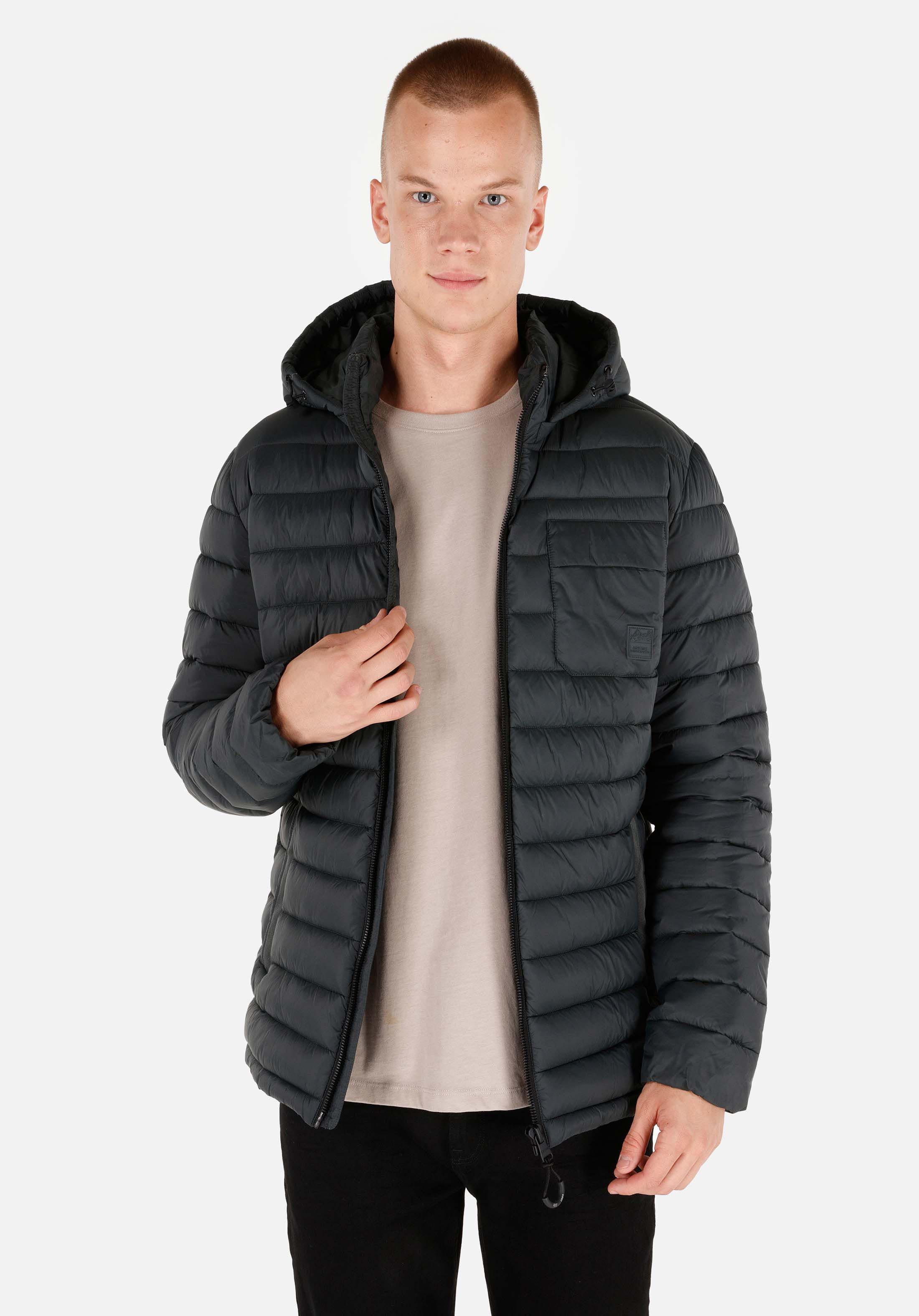 Slim Fit     Erkek Yeşil Mont