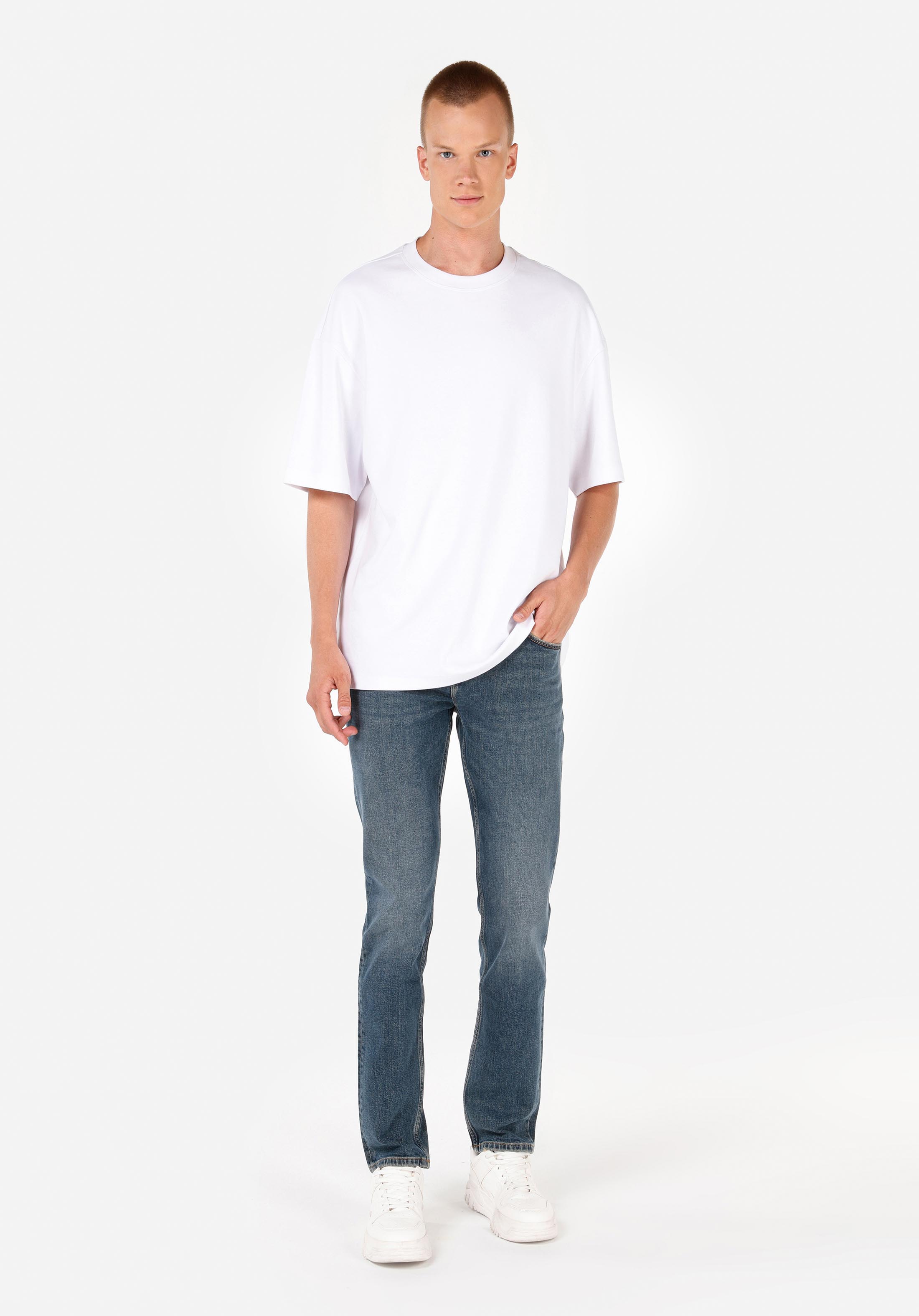 Straight Fit   Erkek Siyah Jean Pantolon