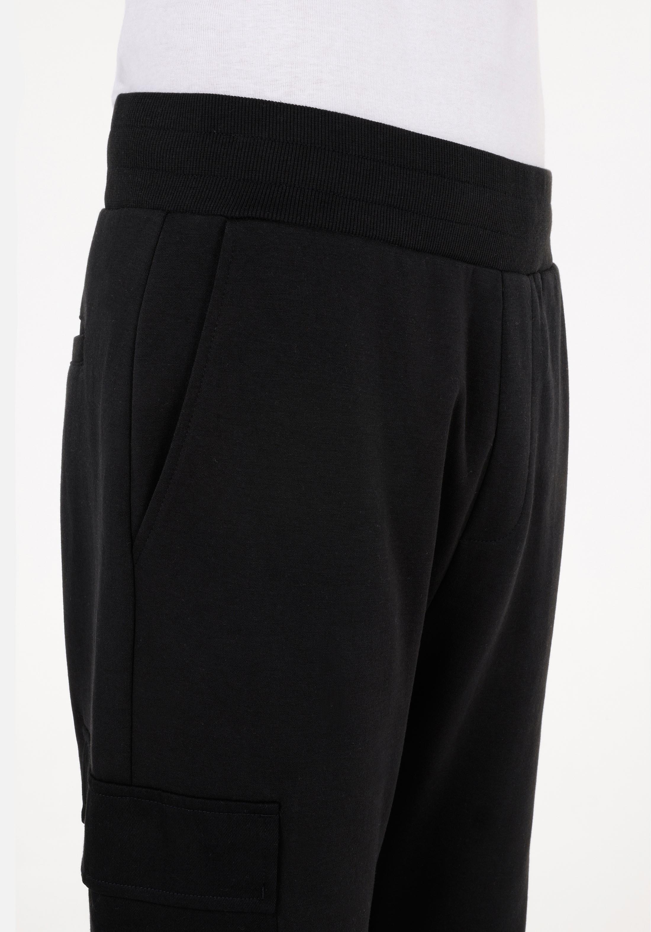 Slim Fit Orta Bel  Erkek Siyah Eşofman Altı