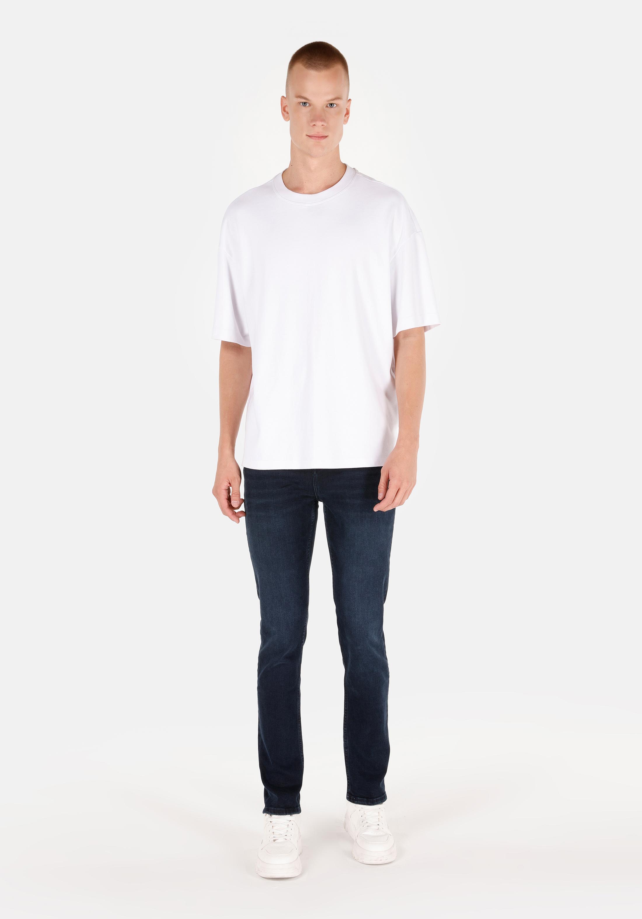 Straight Fit   Erkek İndigo Jean Pantolon