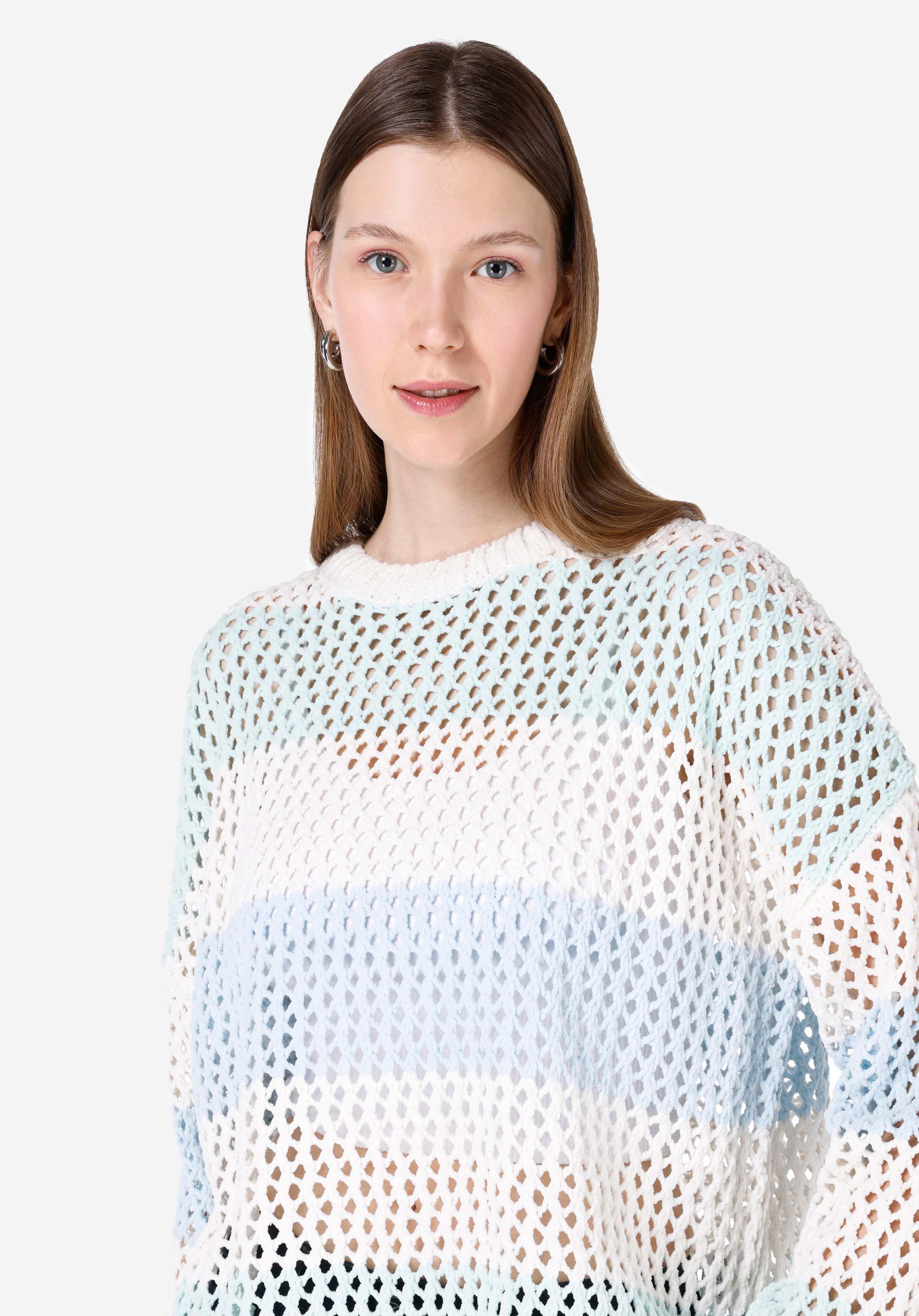 Comfort Fit Yuvarlak Yaka  Kadın Çok Renkli Kazak Cl1067363