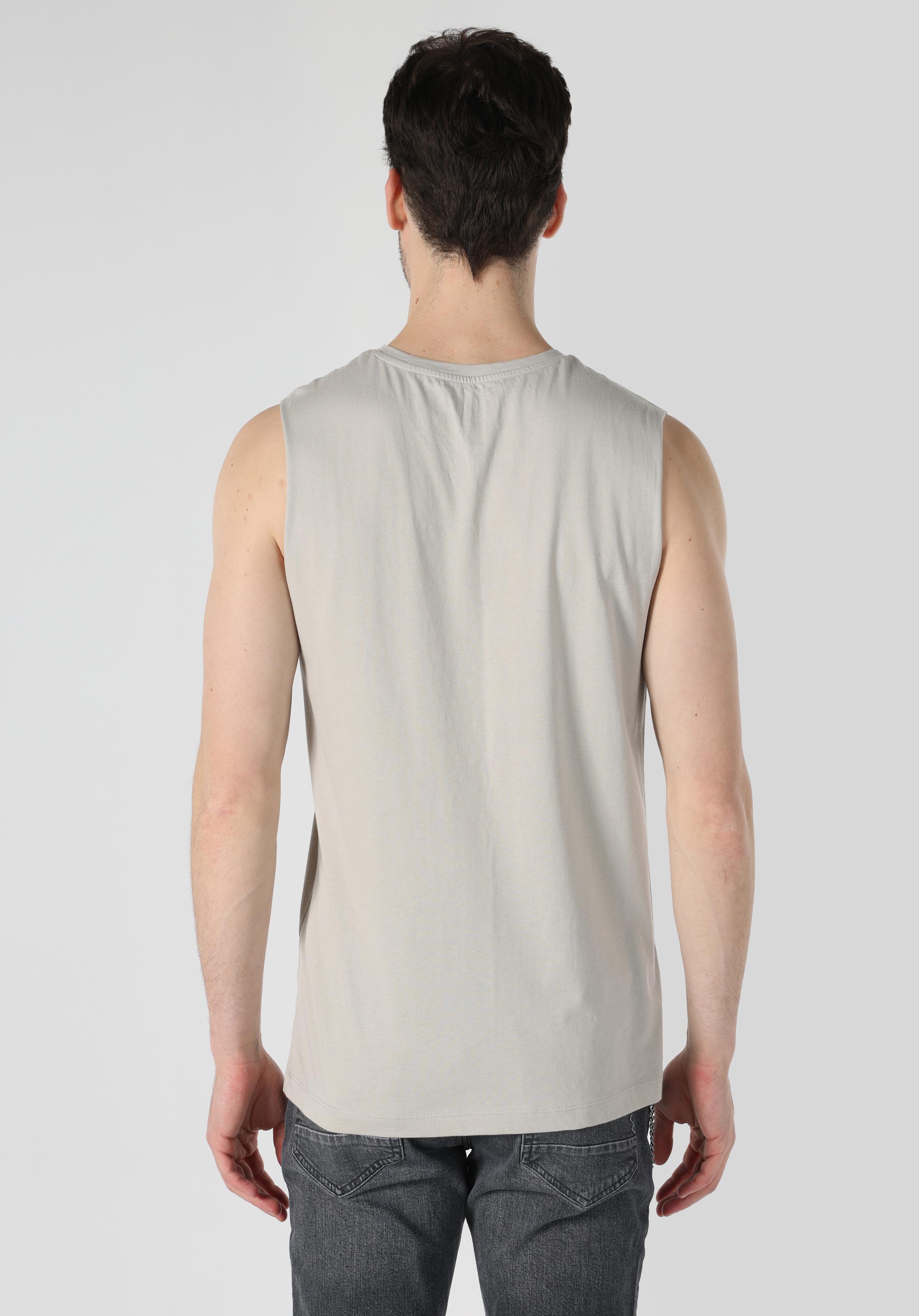 Regular Fit   Erkek Gri Atlet