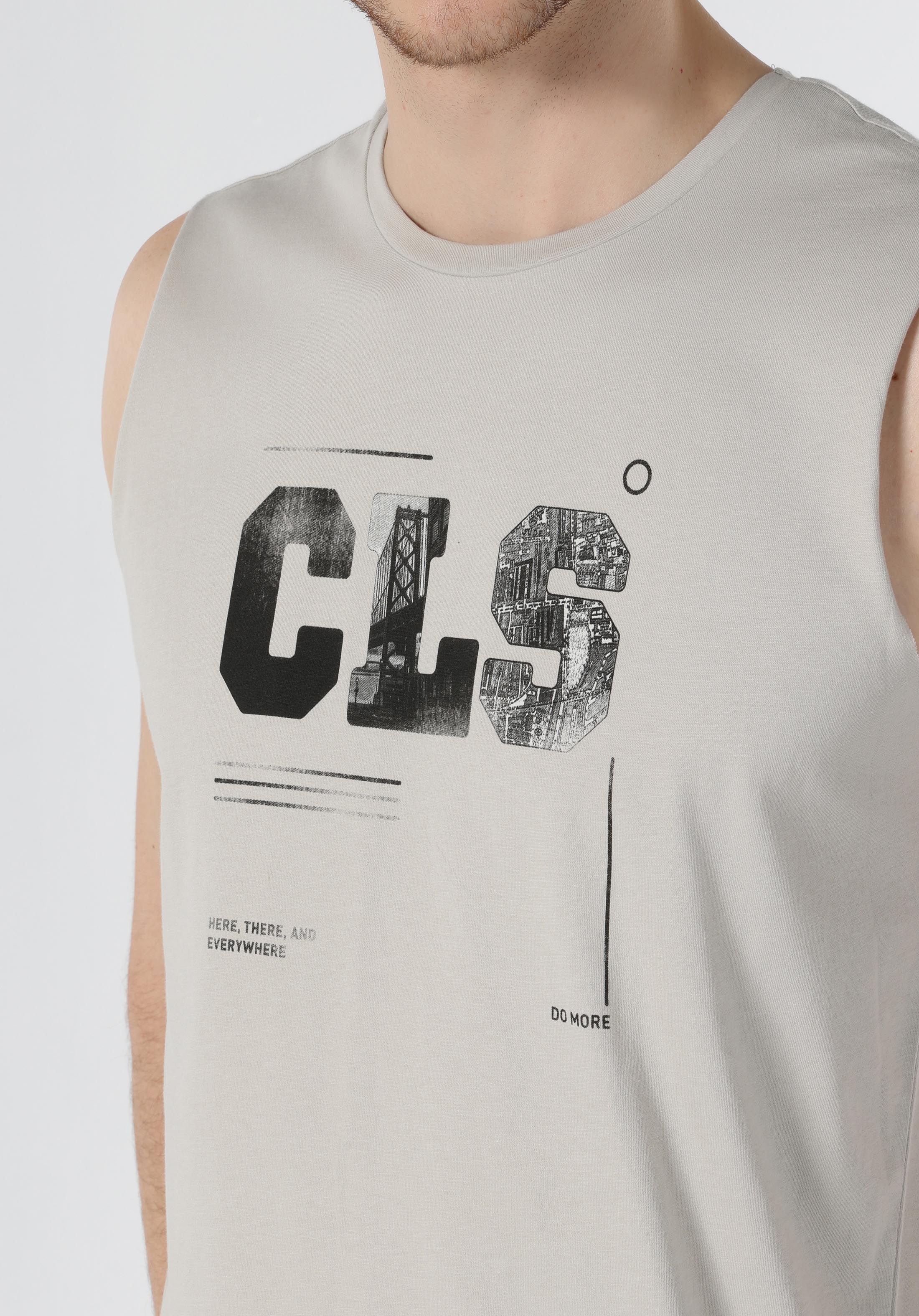 Regular Fit   Erkek Gri Atlet