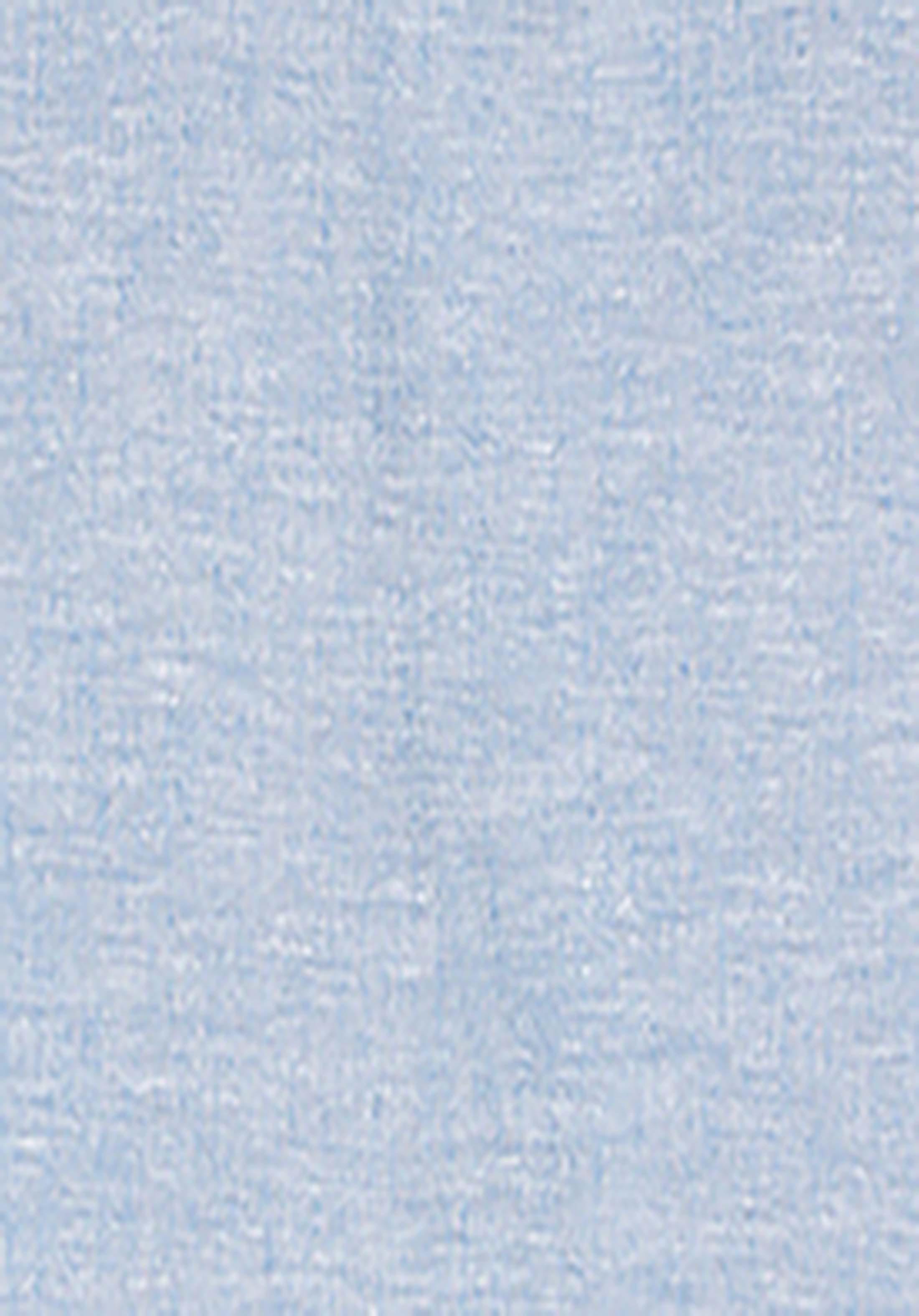 Comfort Fit Shirt Neck Düz Erkek Mavi Kısa Kol Gömlek