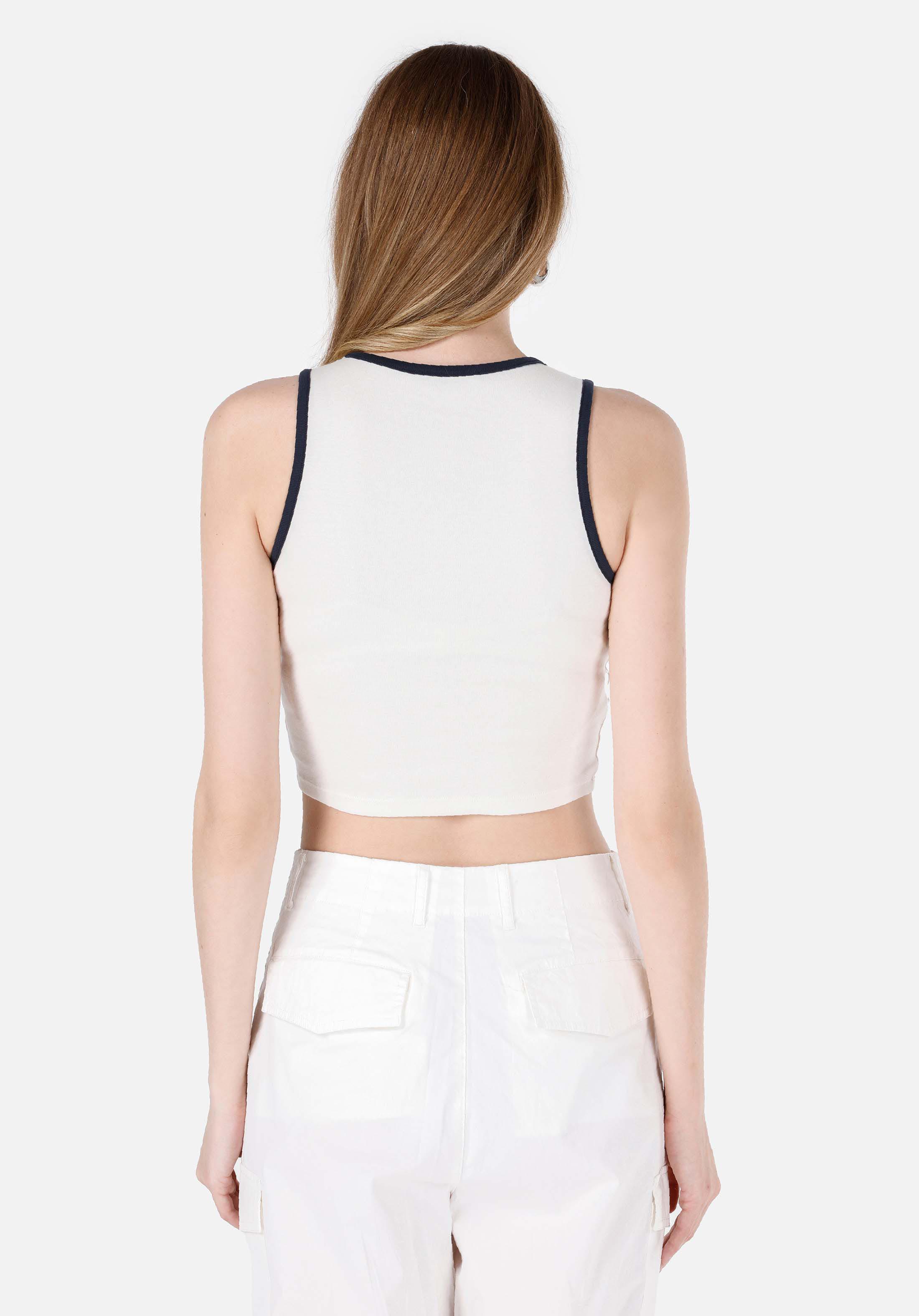 Slim Fit   Kadın Beyaz Atlet