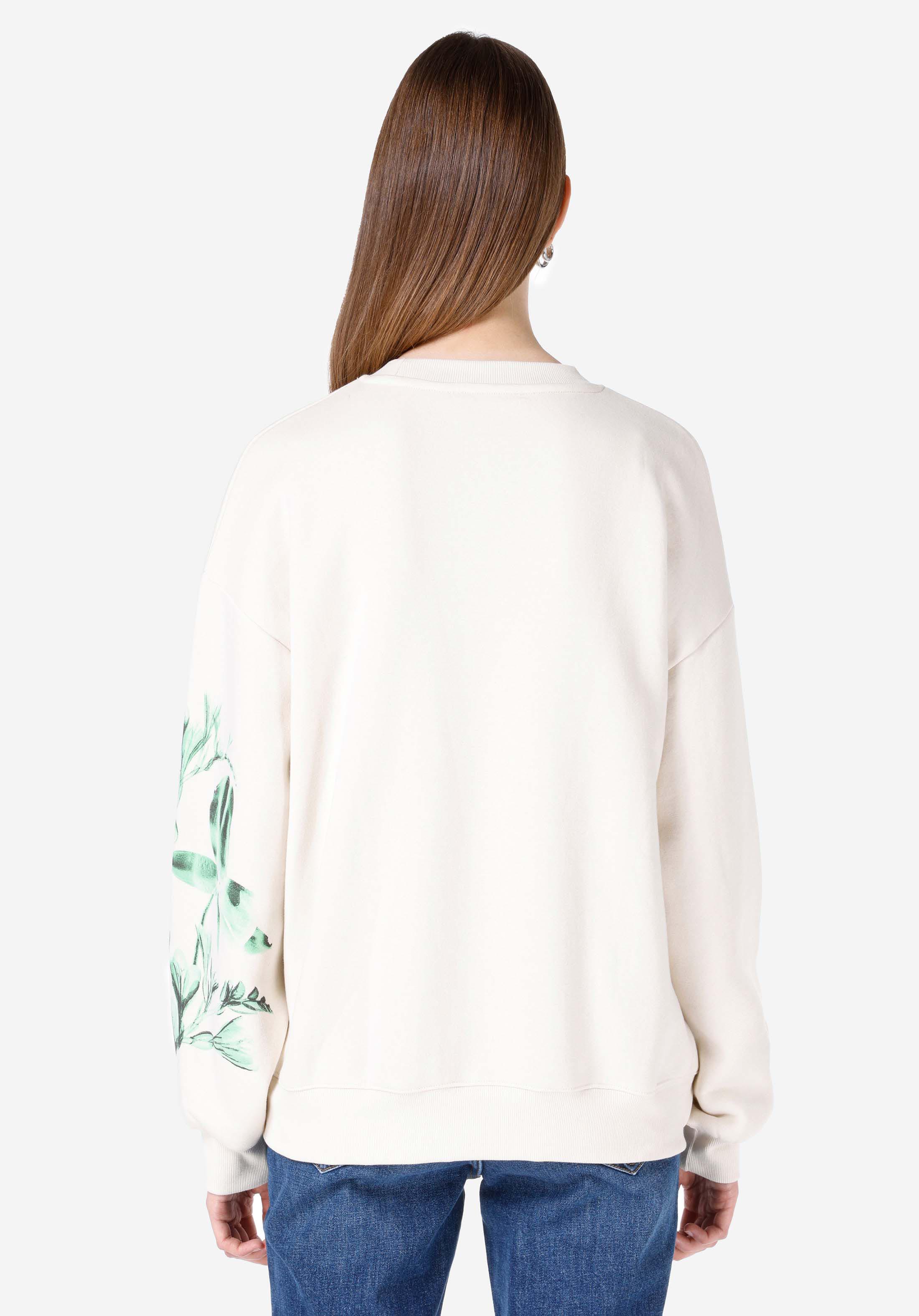 Comfort Fit   Kadın Ekru Sweatshirt