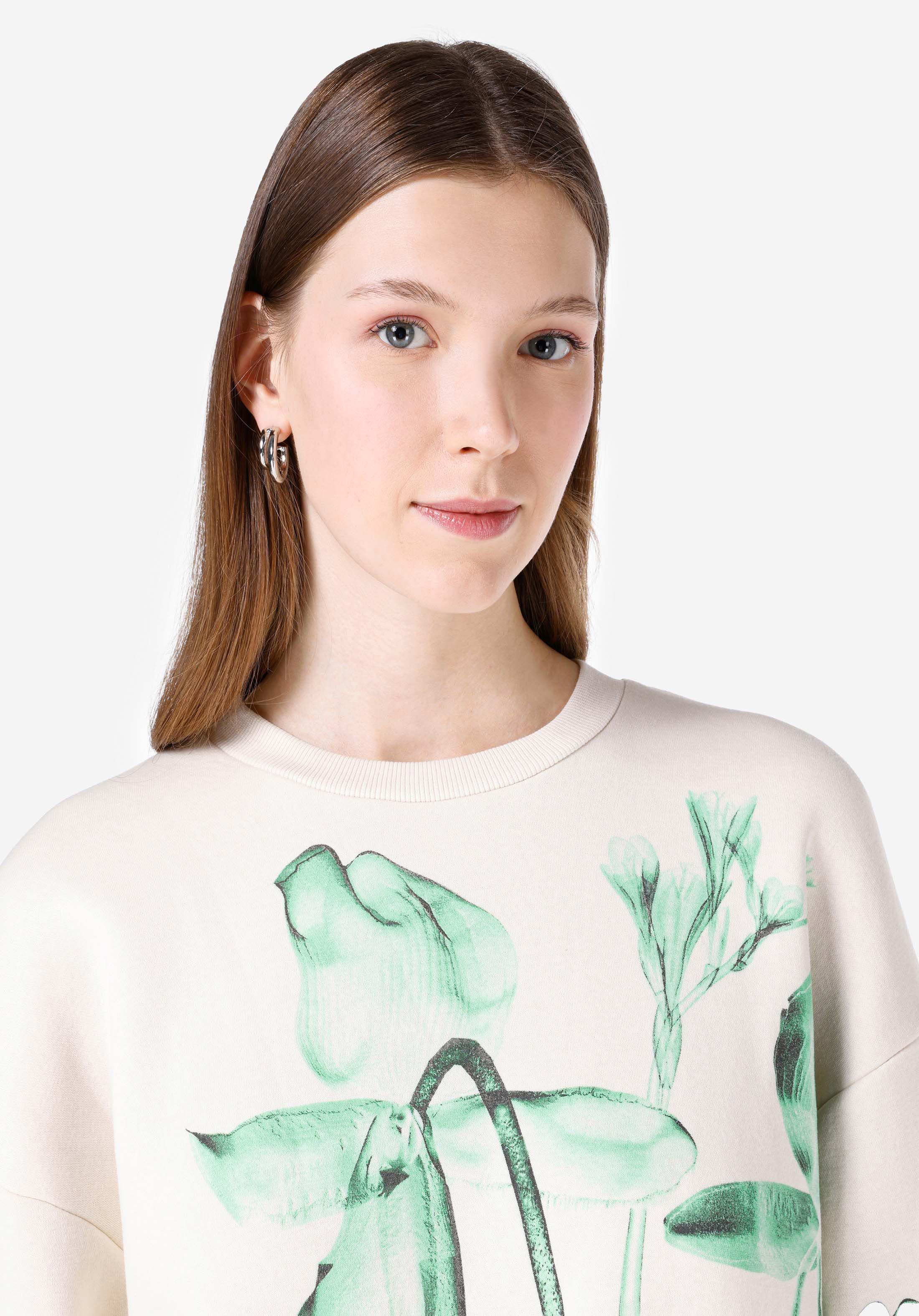 Comfort Fit   Kadın Ekru Sweatshirt