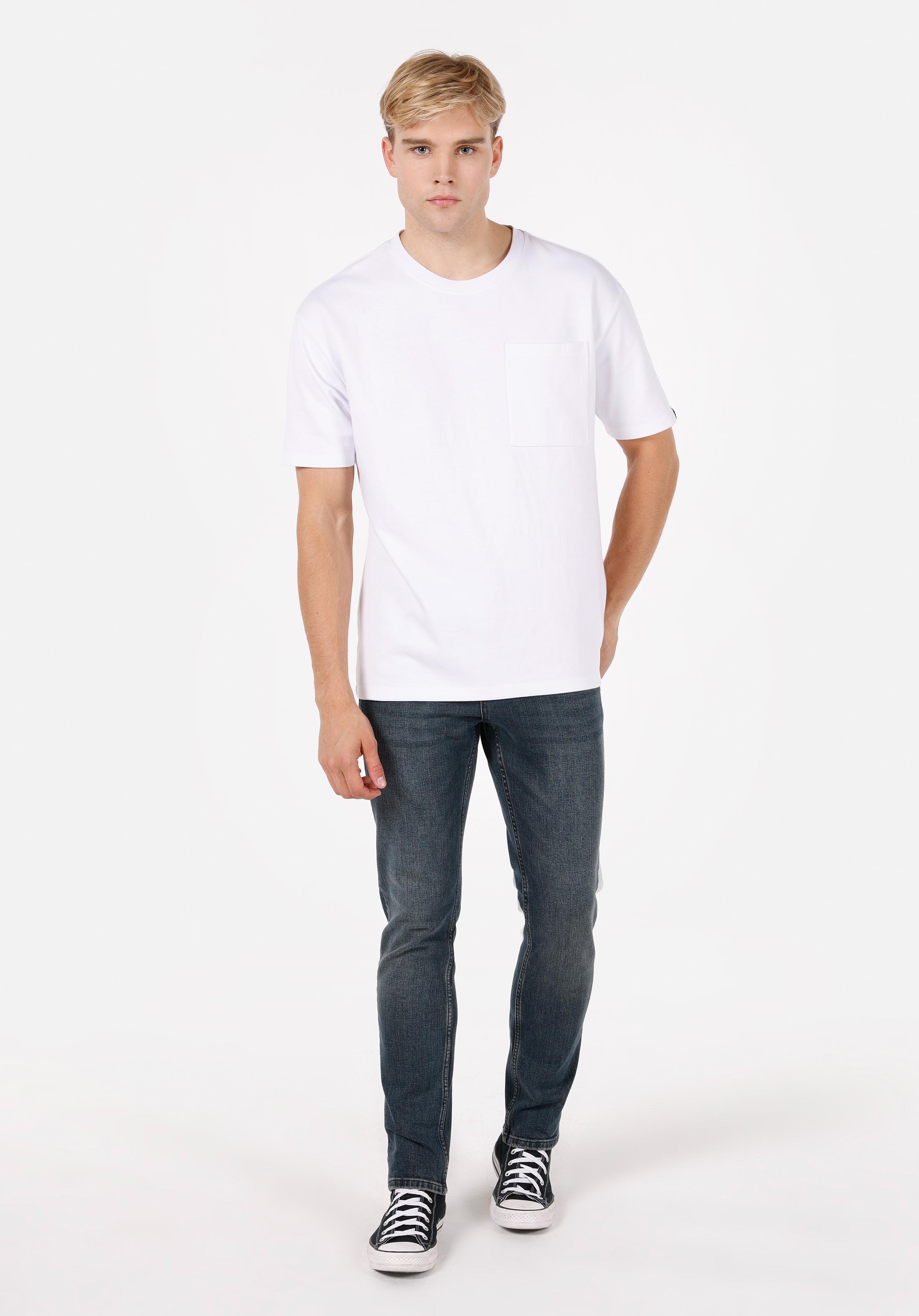 Straight Fit   Erkek İndigo Jean Pantolon