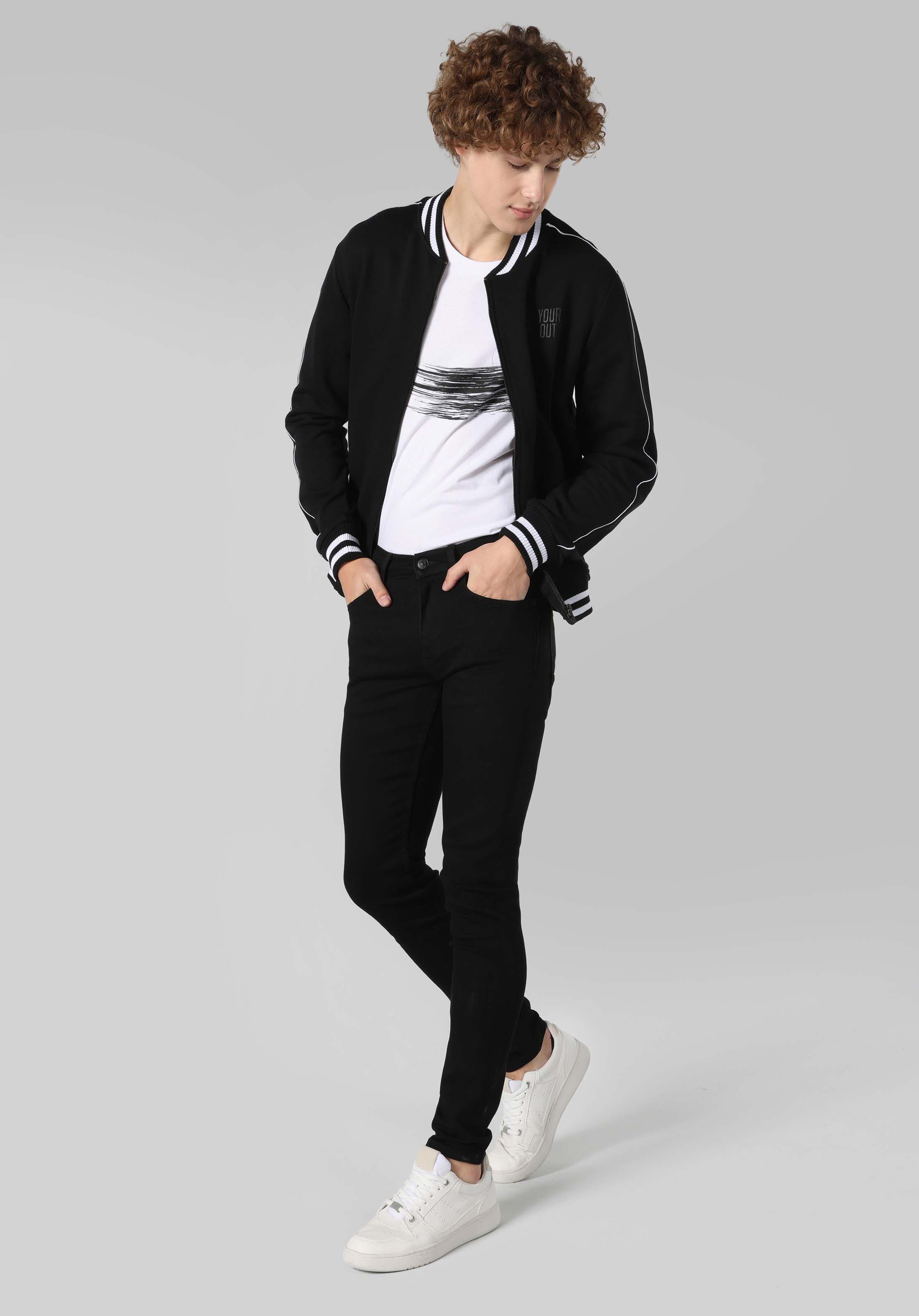 Skinny Fit Düşük Bel Dar Paça Erkek Siyah Jean Pantolon