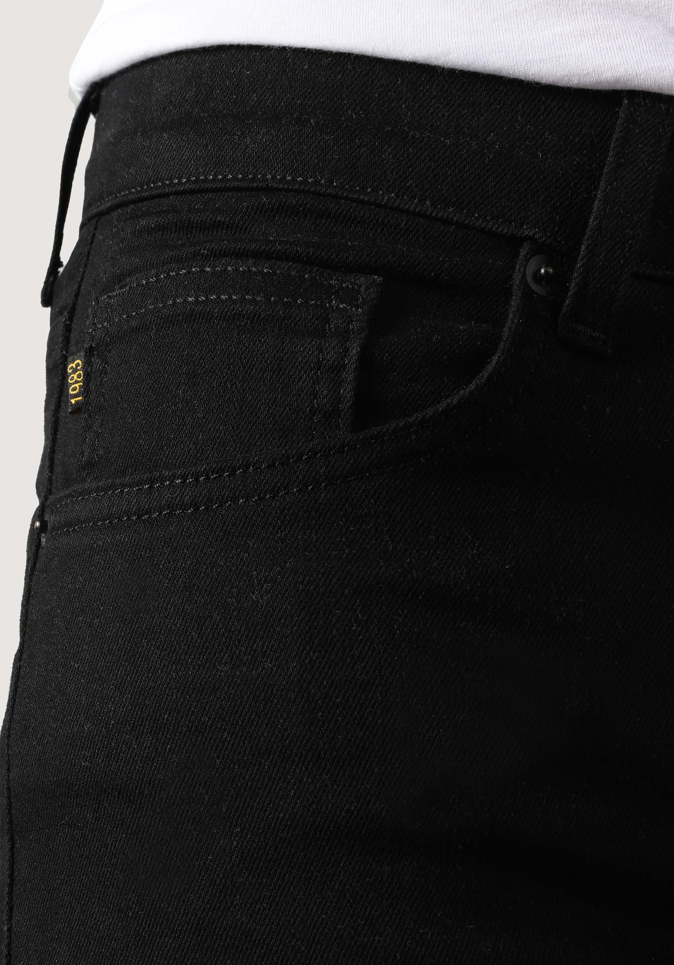 Skinny Fit Düşük Bel Dar Paça Erkek Siyah Jean Pantolon