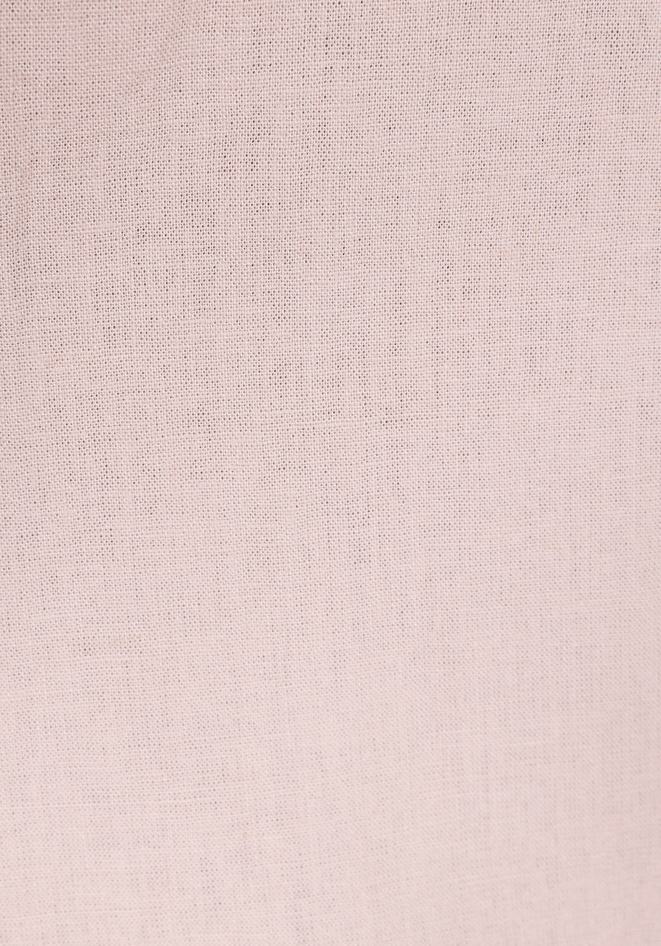 Relaxed Fit Shirt Neck Düz Erkek Keten Karışımlı Pembe Uzun Kol Gömlek