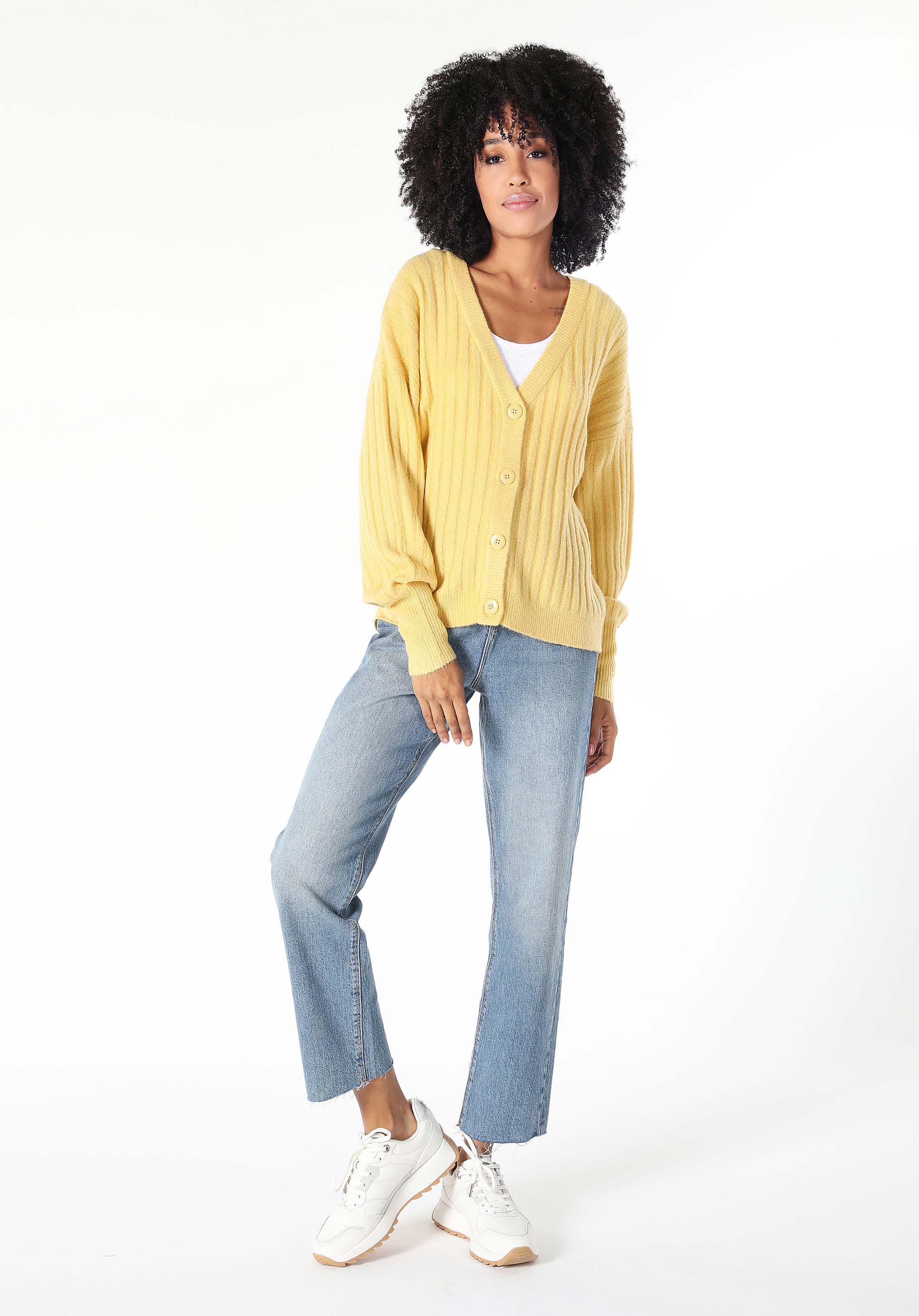 Comfort Fit   Kadın Sari Hırka