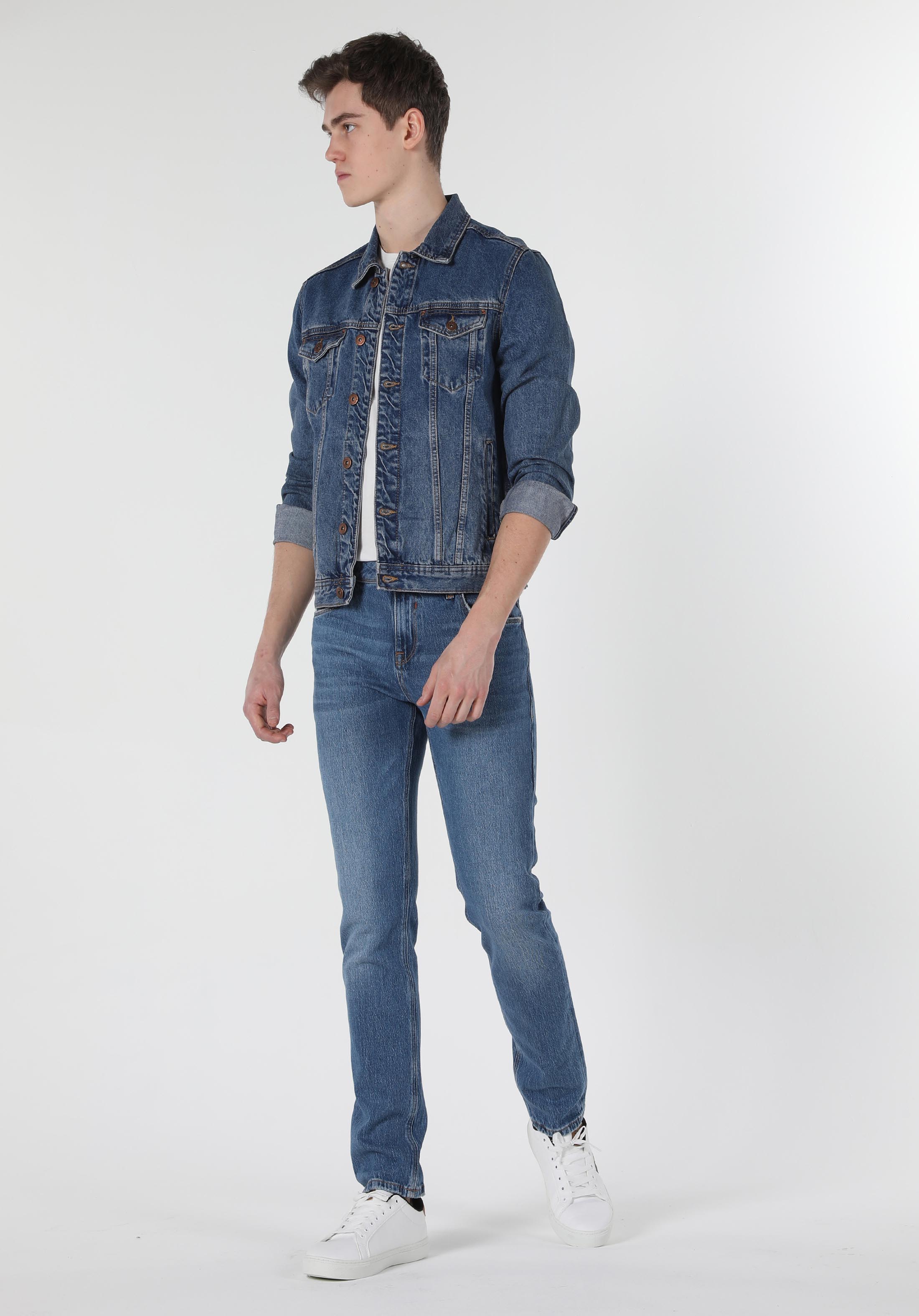 Regular Fit Mavi Erkek Ceket