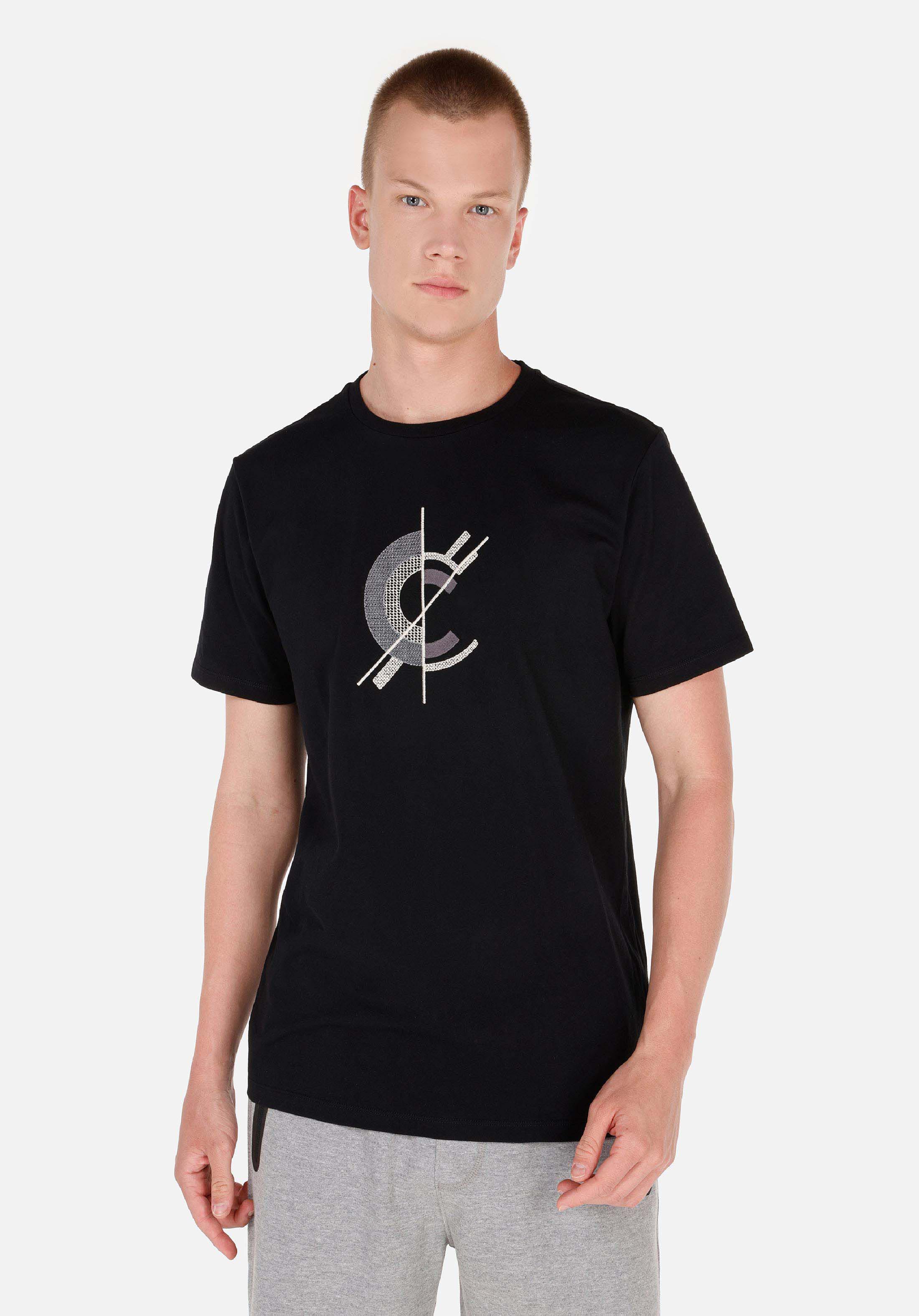 Regular Fit Yuvarlak Yaka  Erkek Siyah Kısa Kol Tişört