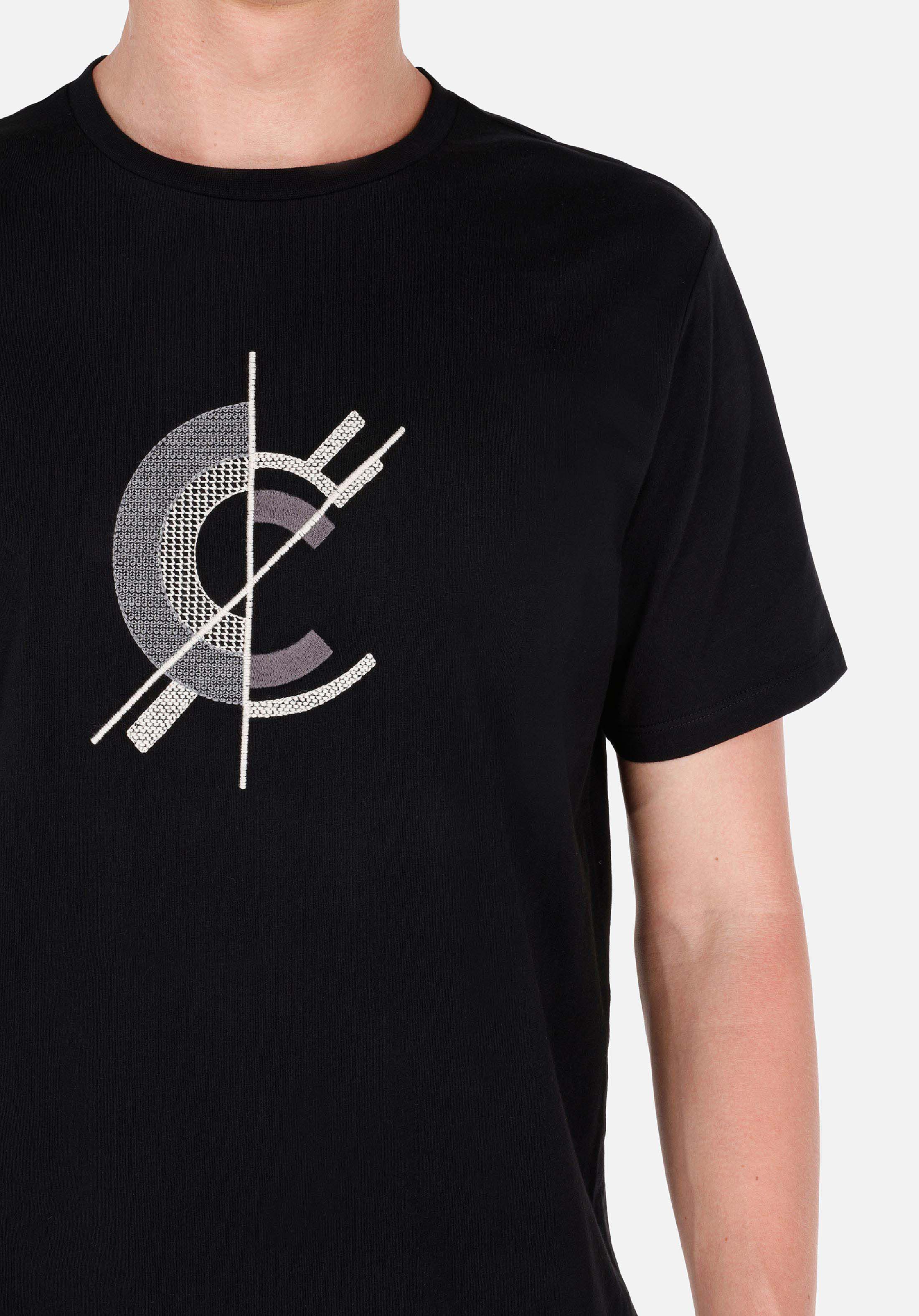 Regular Fit Yuvarlak Yaka  Erkek Siyah Kısa Kol Tişört