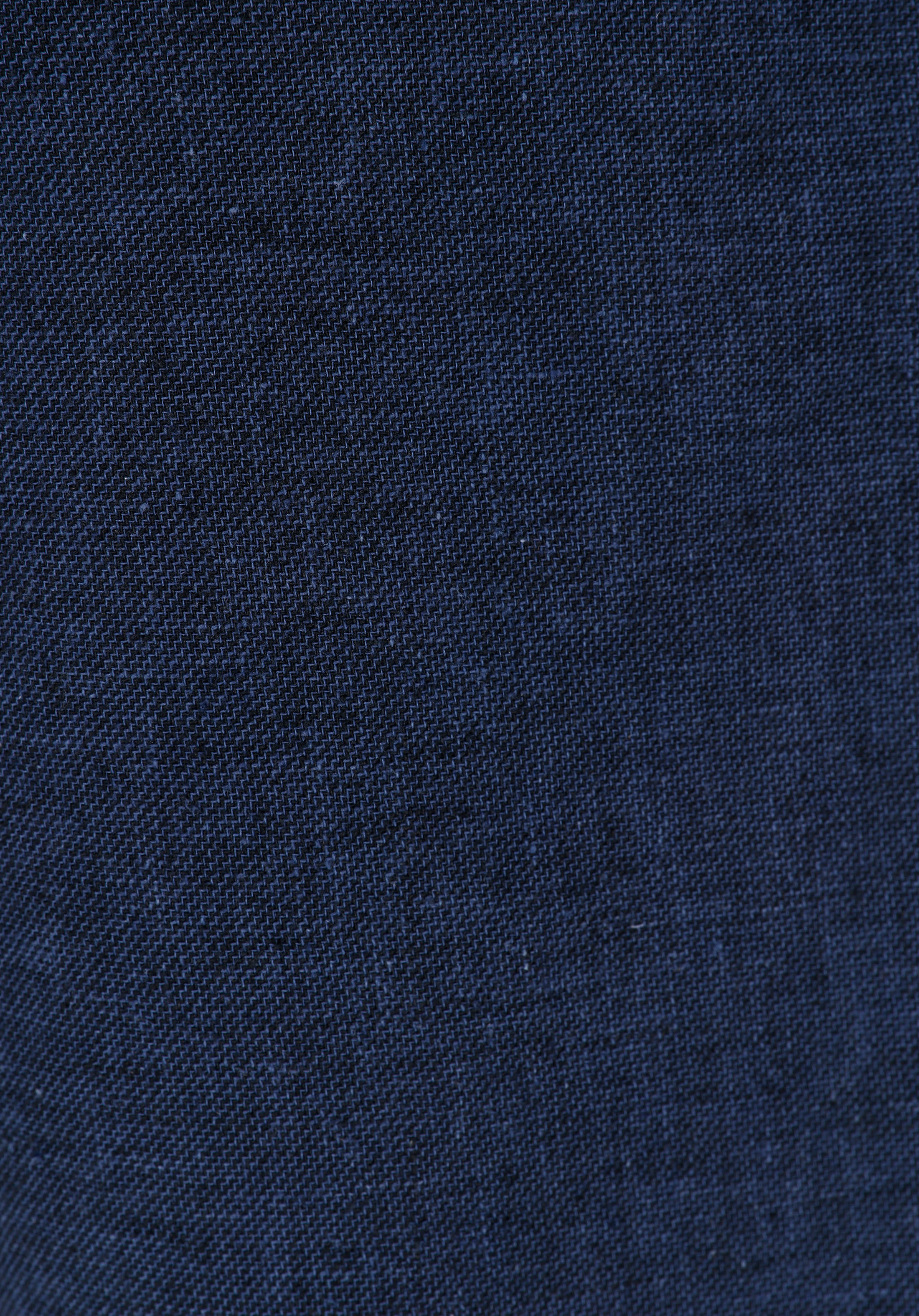 Regular Fit Orta Bel Düz Erkek Keten Karışımlı Lacivert Şort