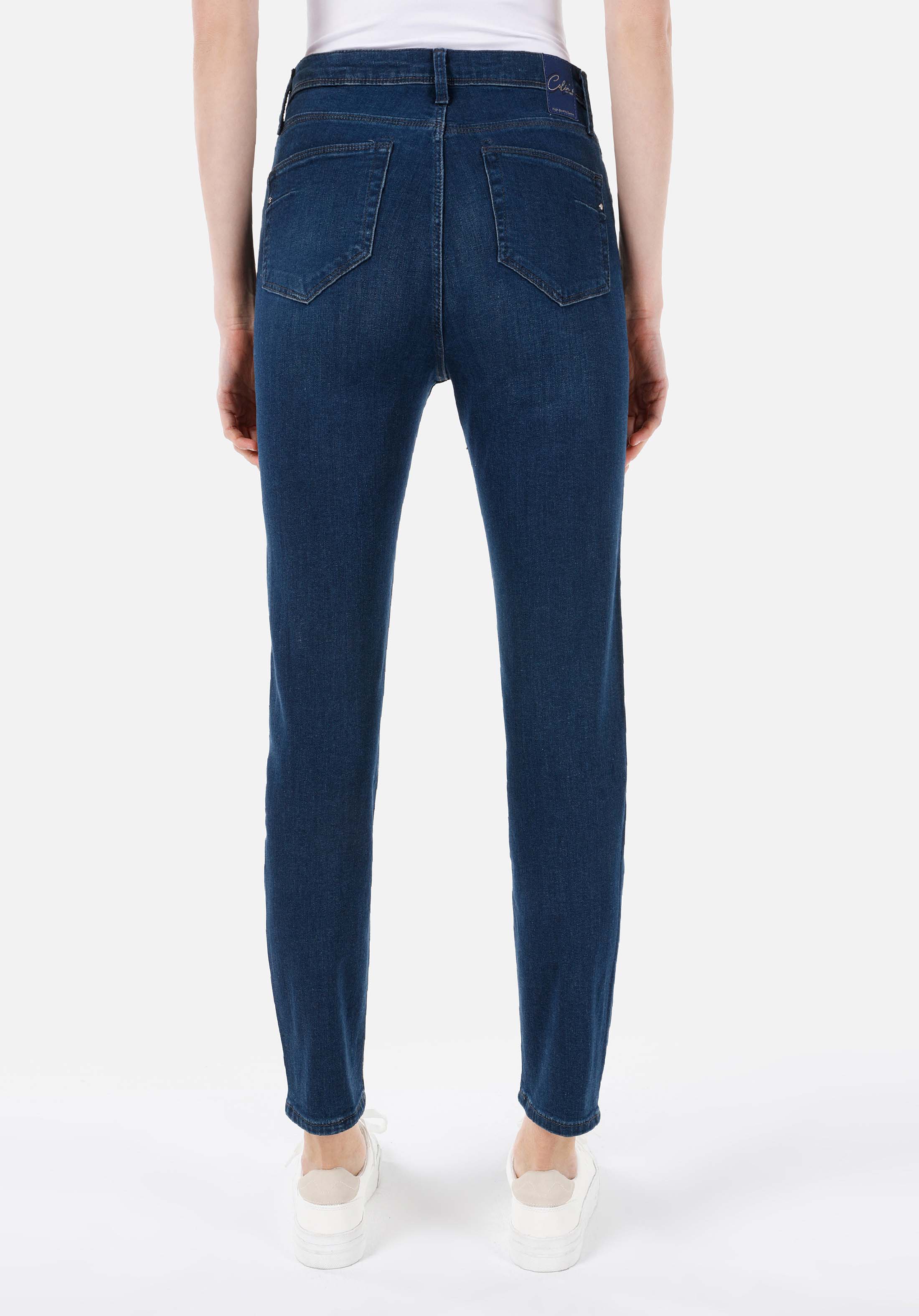 Slim Fit   Kadın Koyu İndigo Jean Pantolon