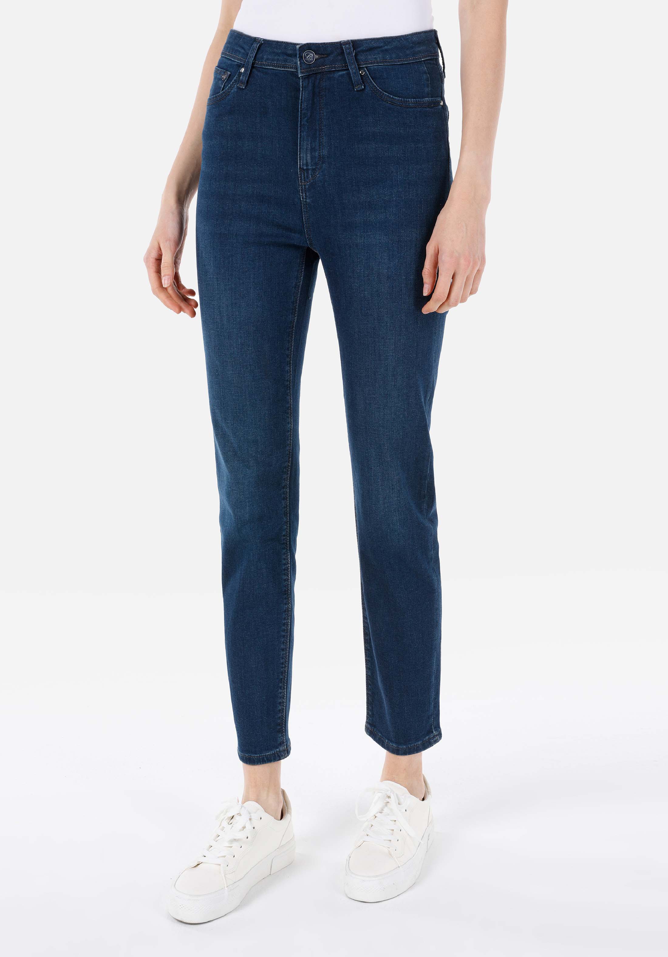 Slim Fit   Kadın Koyu İndigo Jean Pantolon